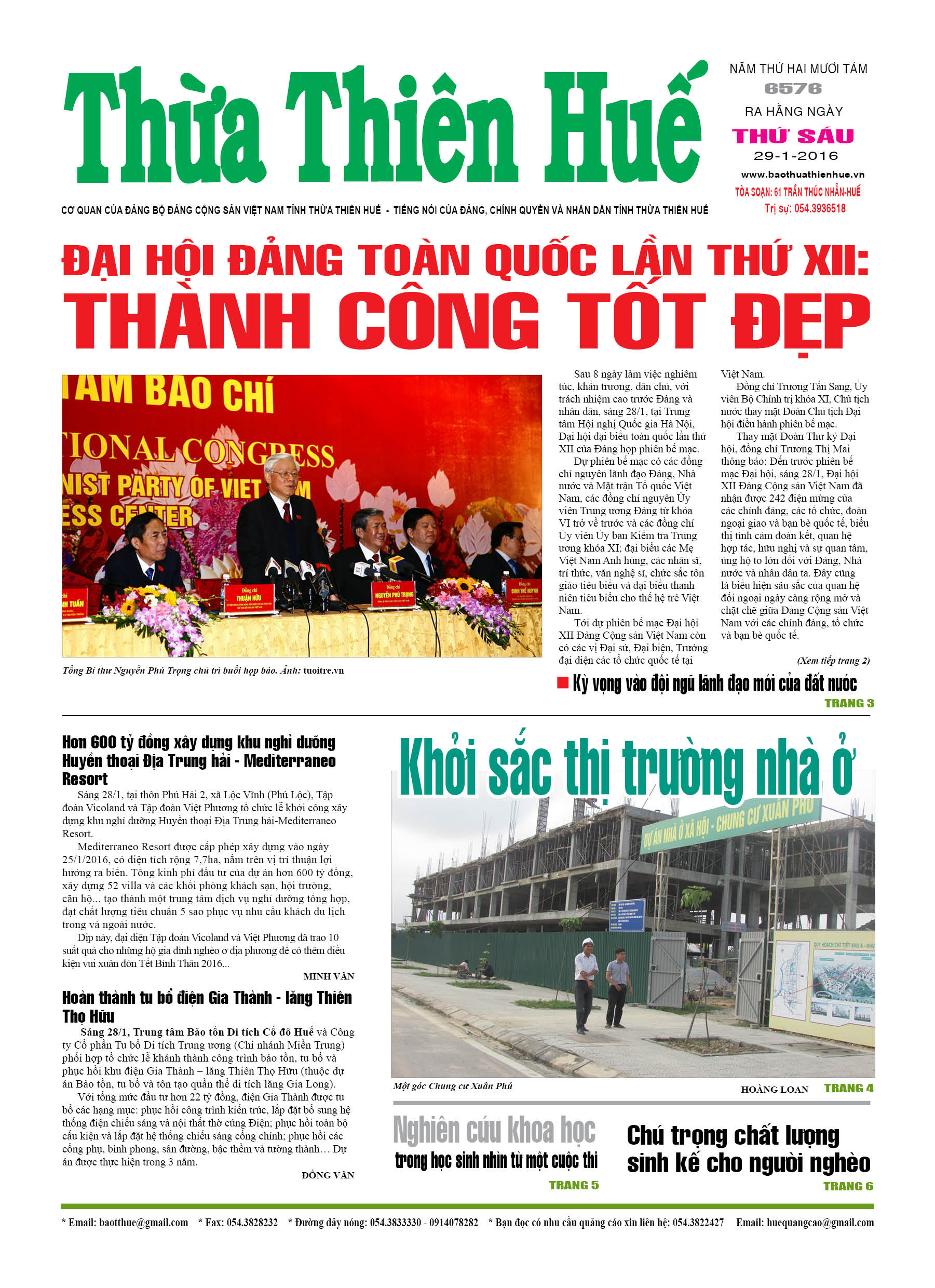 Thứ sáu, 29-01-2016