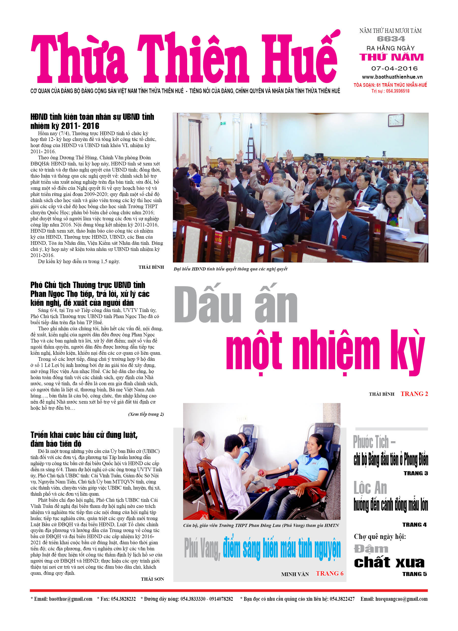 Thứ năm, 07-04-2016