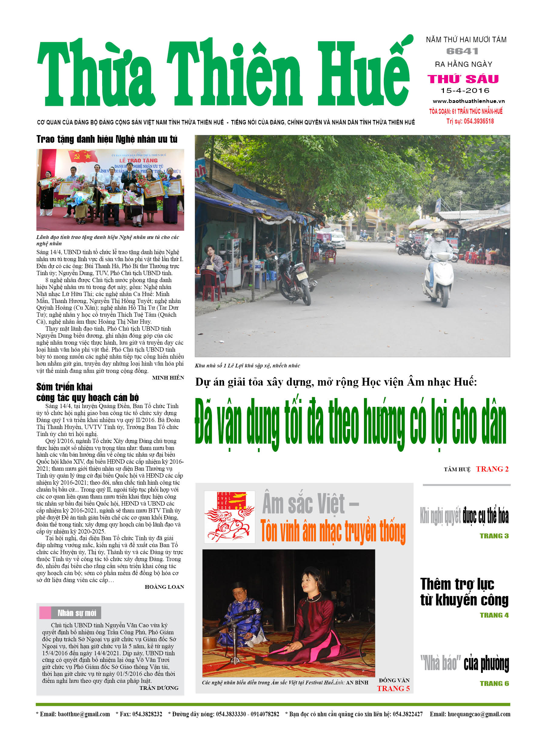 Thứ sáu, 15-04-2016