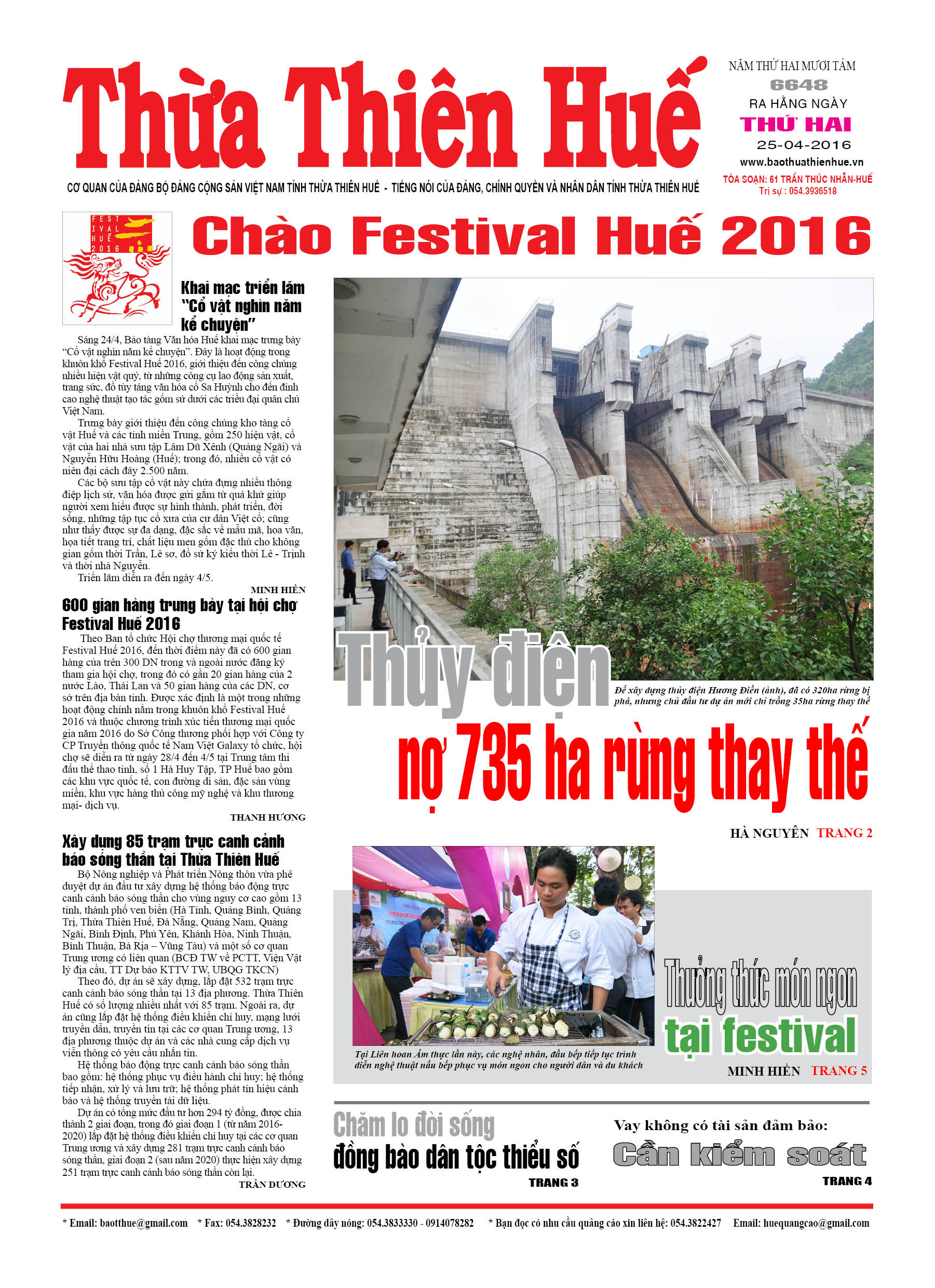 Thứ hai, 25-04-2016