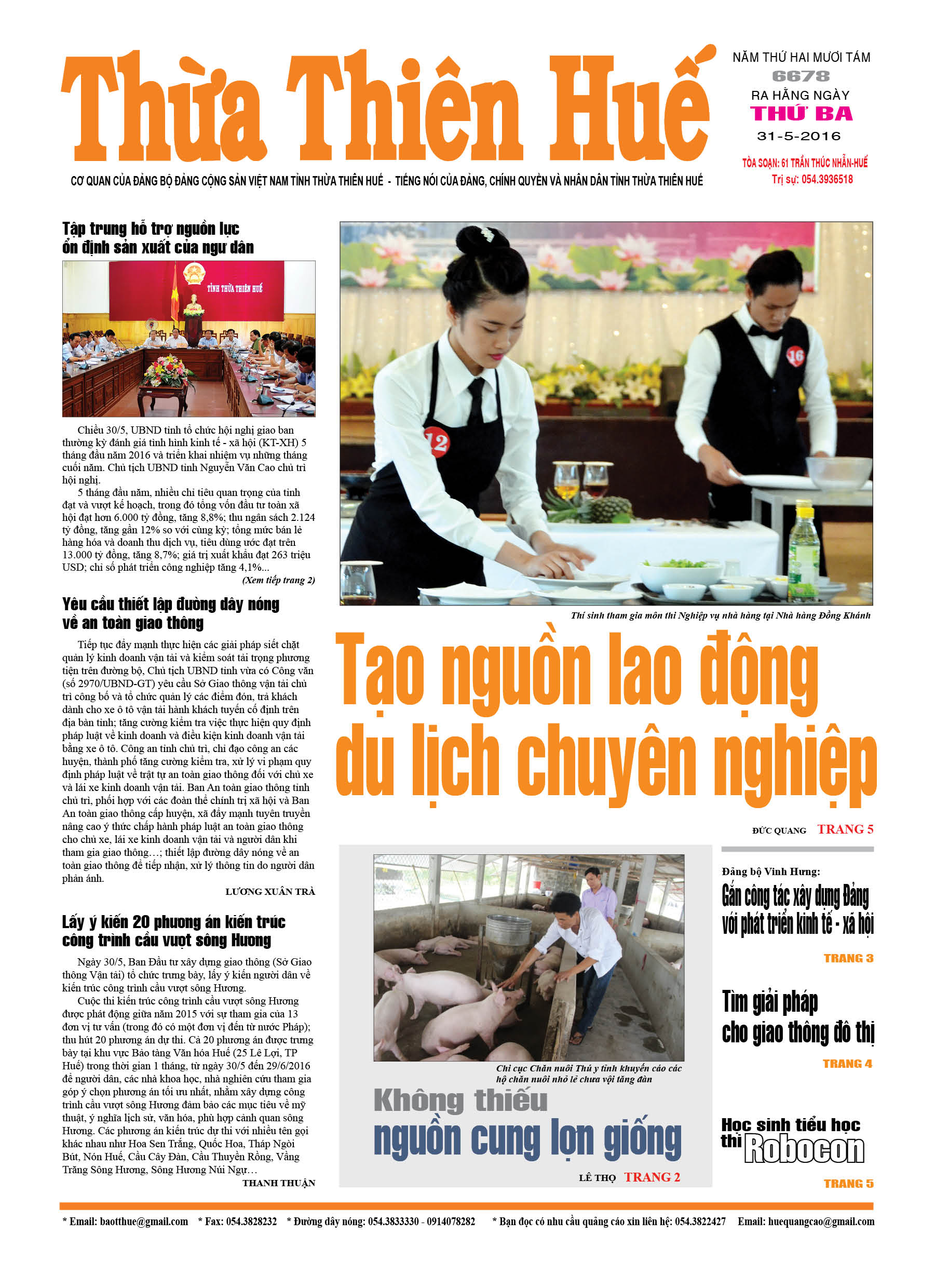 Thứ ba, 31-05-2016