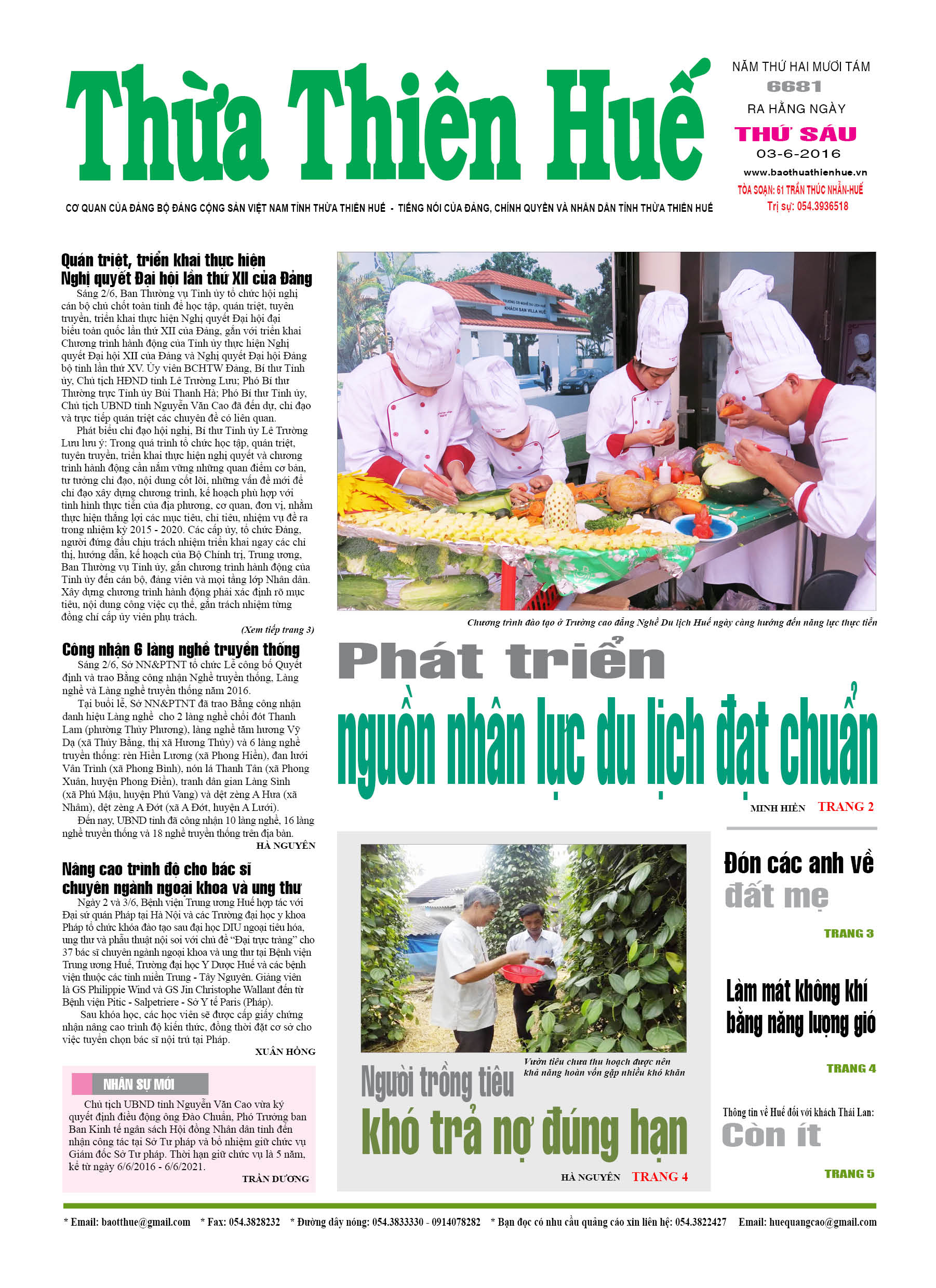 Thứ sáu 03-6-2016