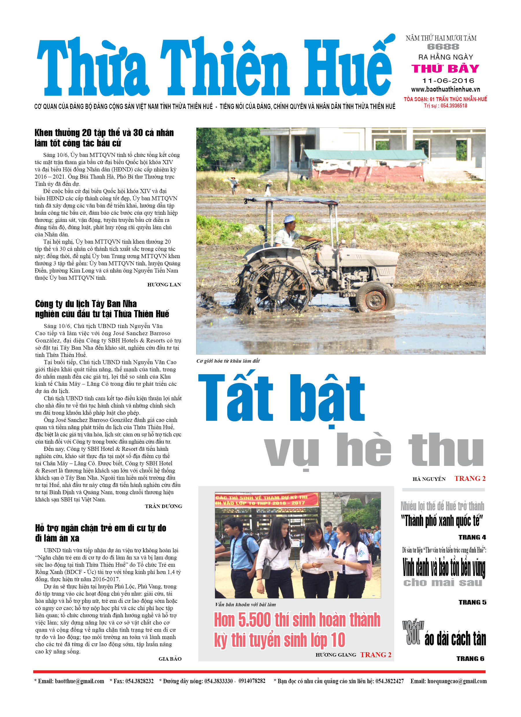 Thứ bảy, 11-06-2016