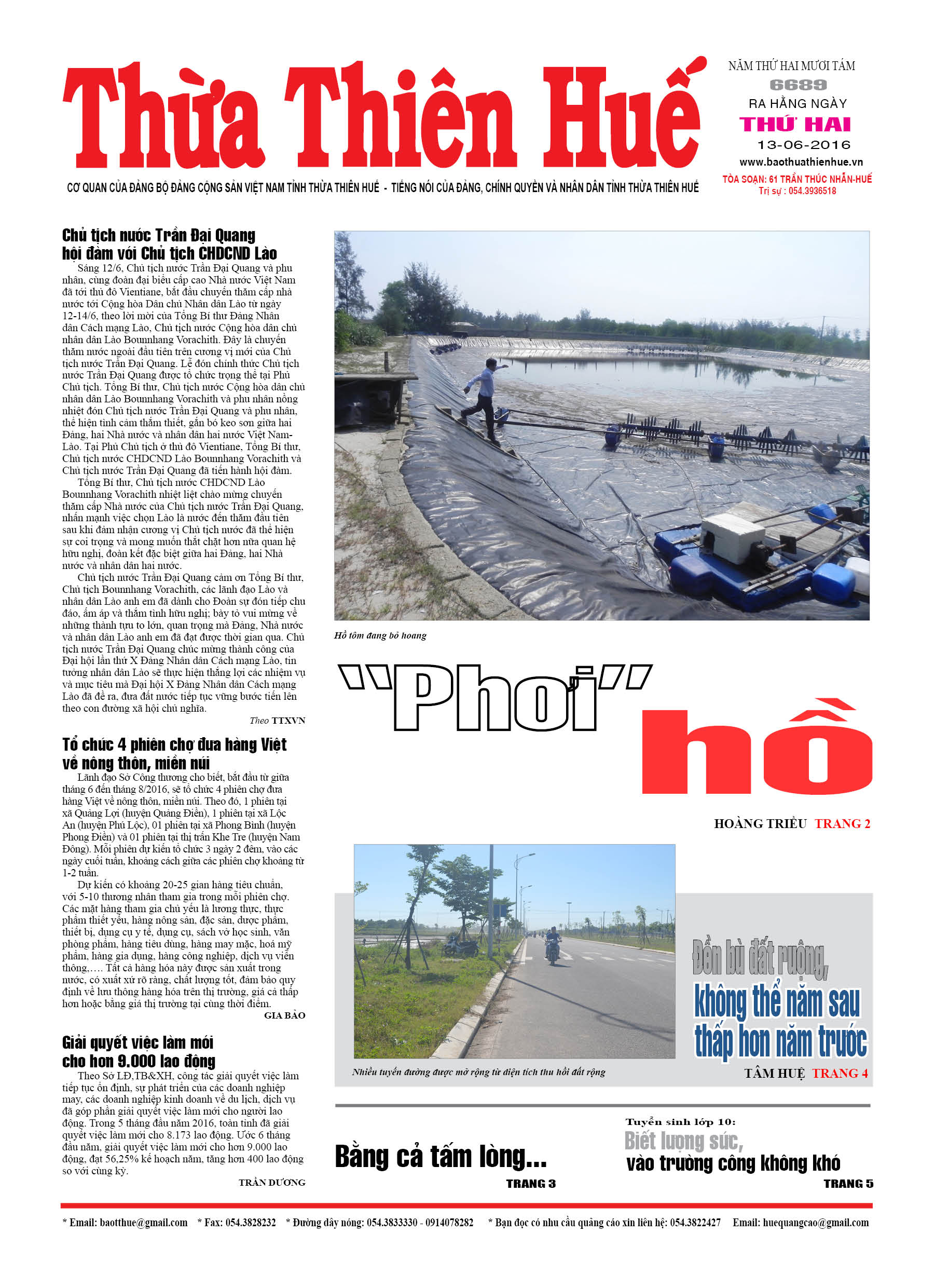 Thứ hai, 13-06-2016