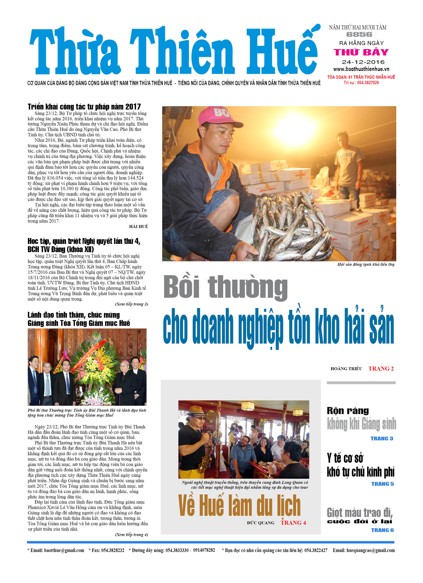 Thứ bảy, 24-12-2016