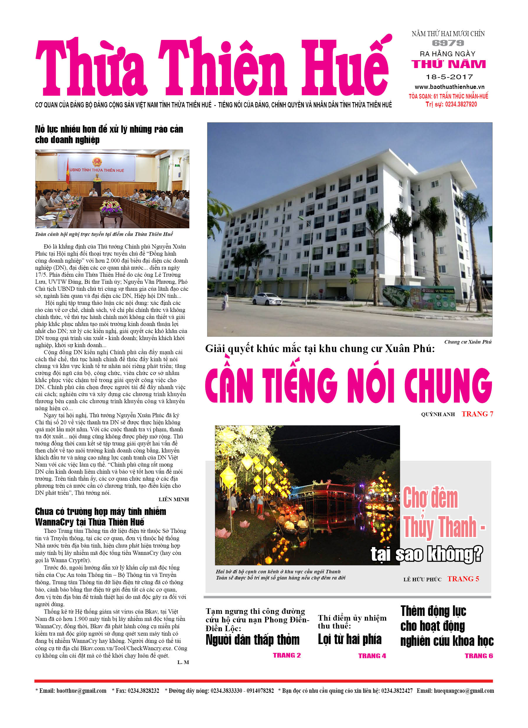 Thứ năm 18/5/2017