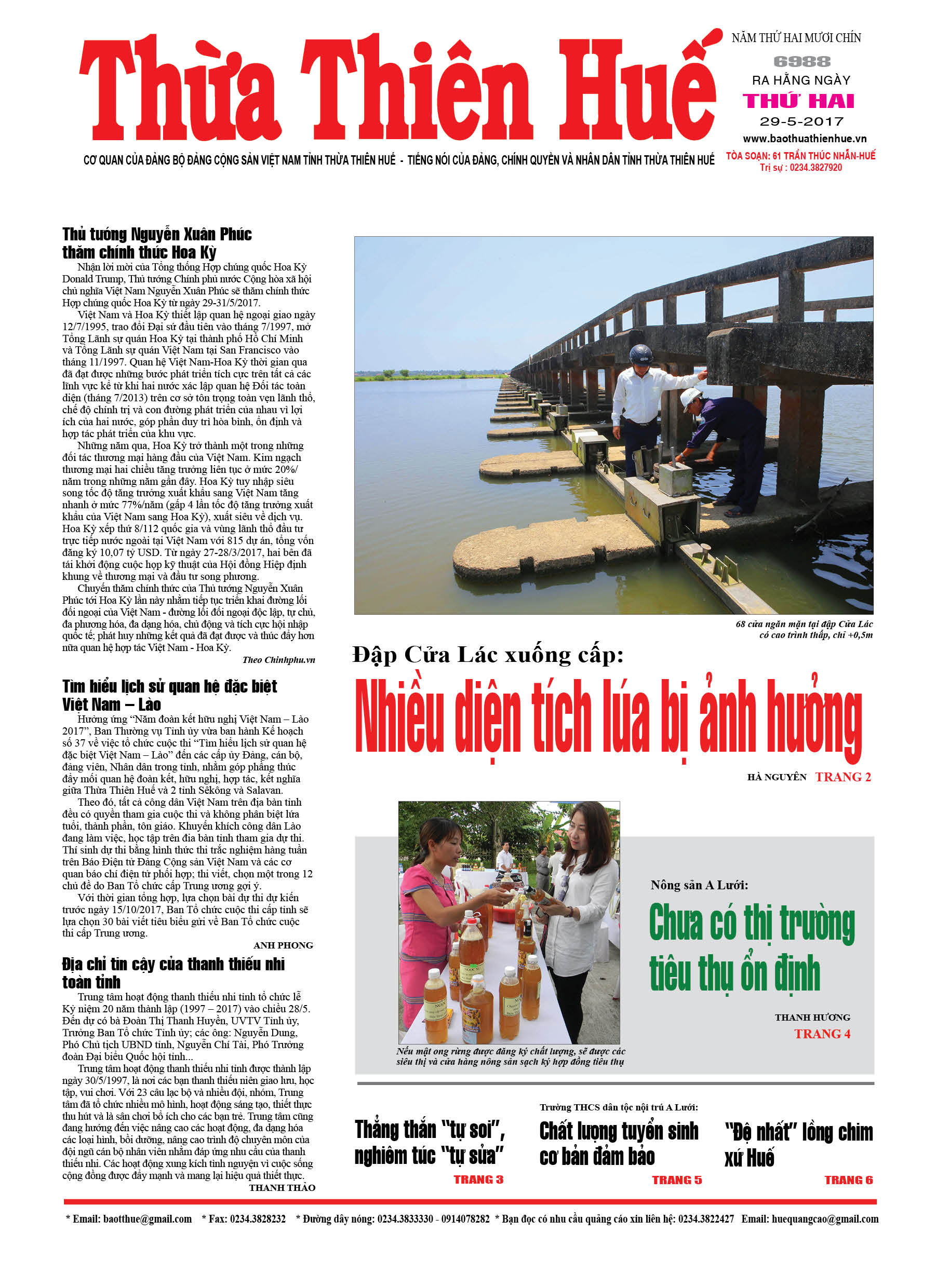 Thứ hai, 29/5/2017