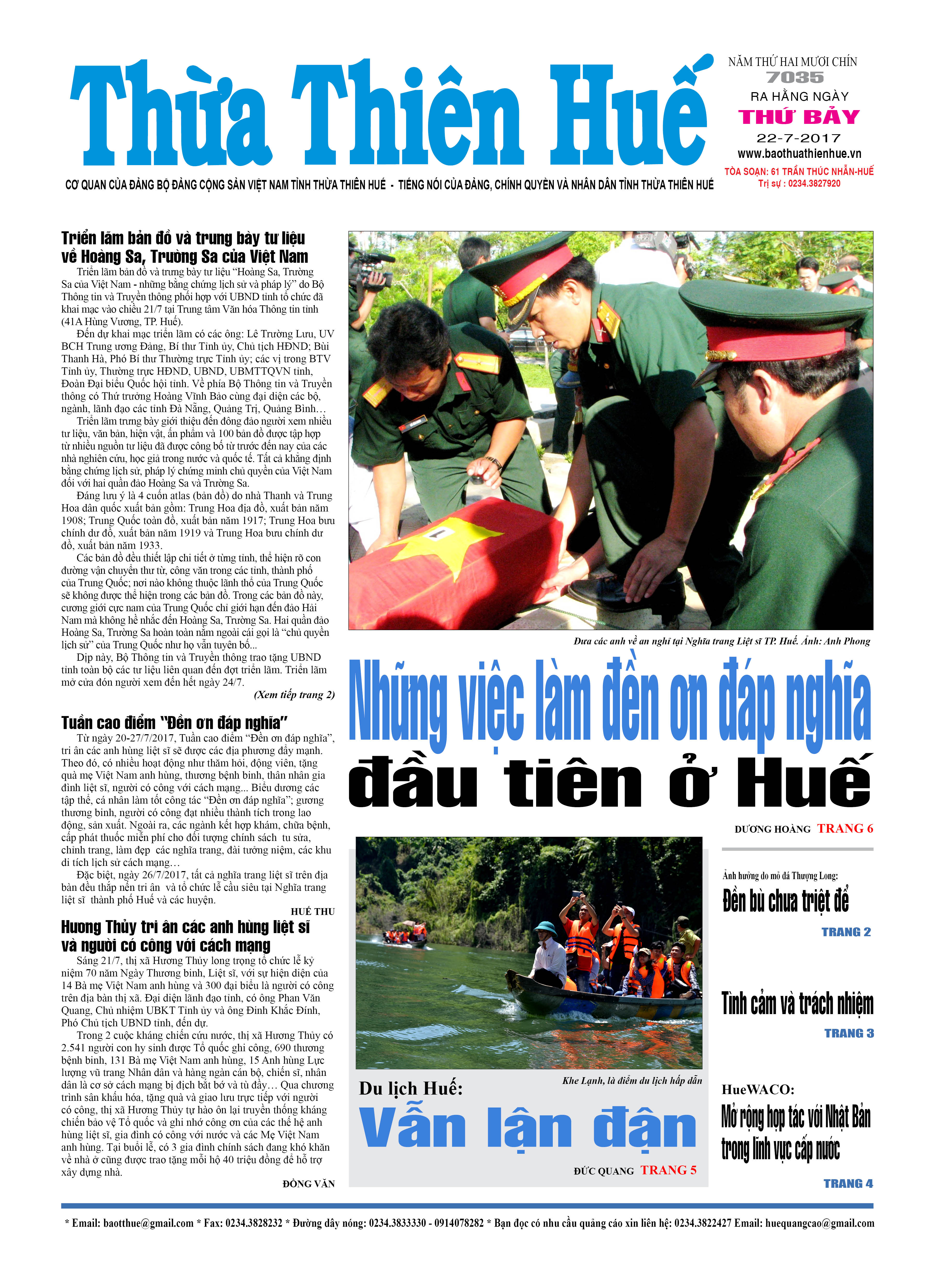 Thứ bảy, 22/7/2017