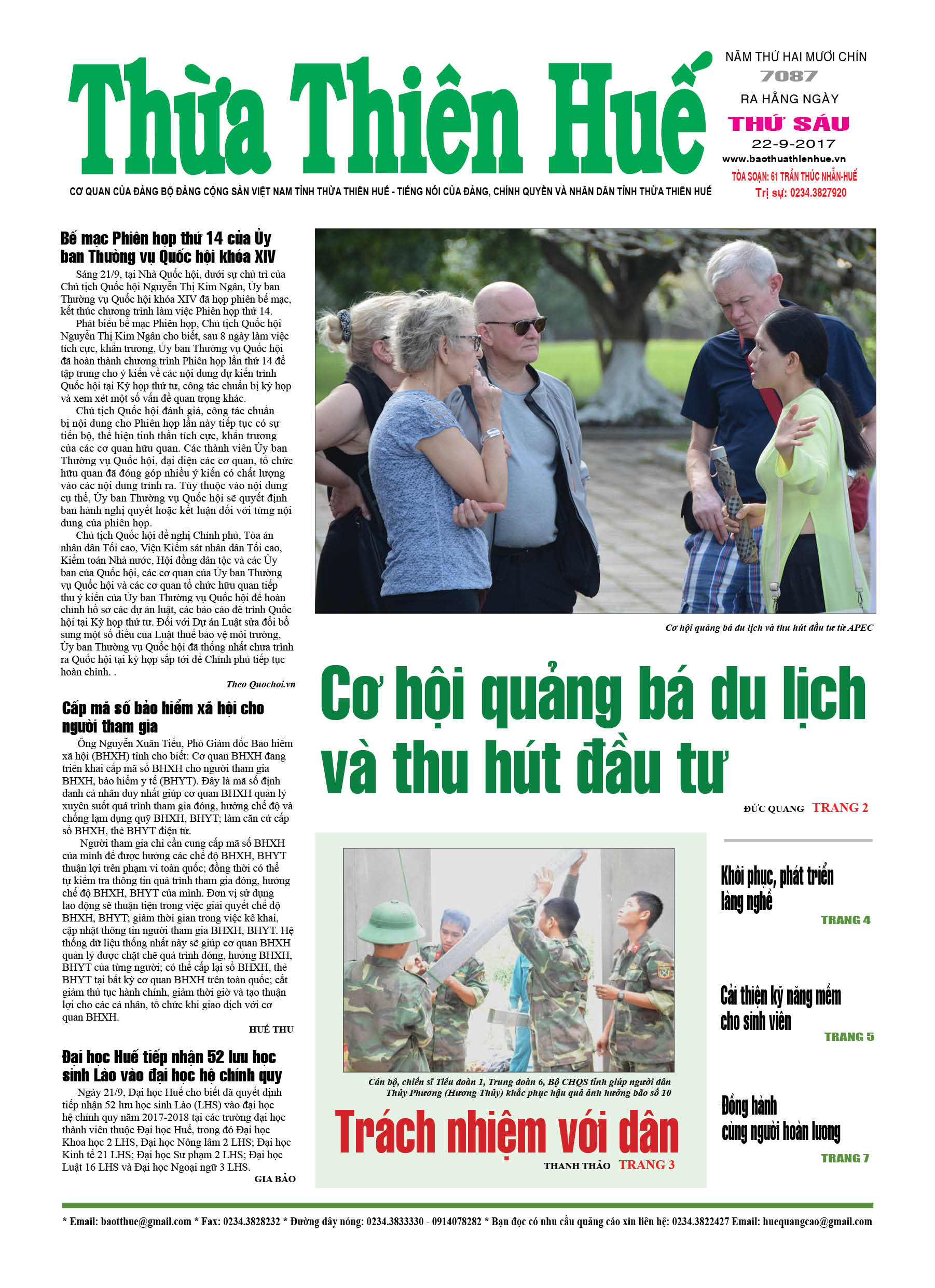 Thứ sáu, 22/9/2017