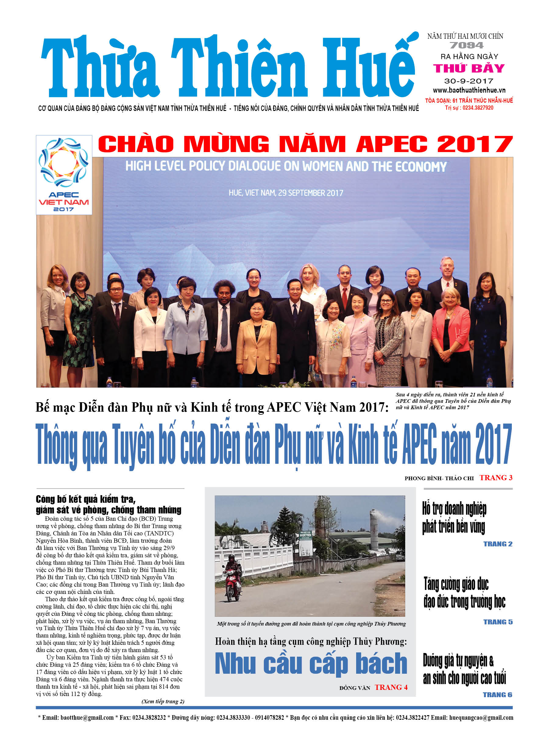 Thứ bảy, 30/9/2017