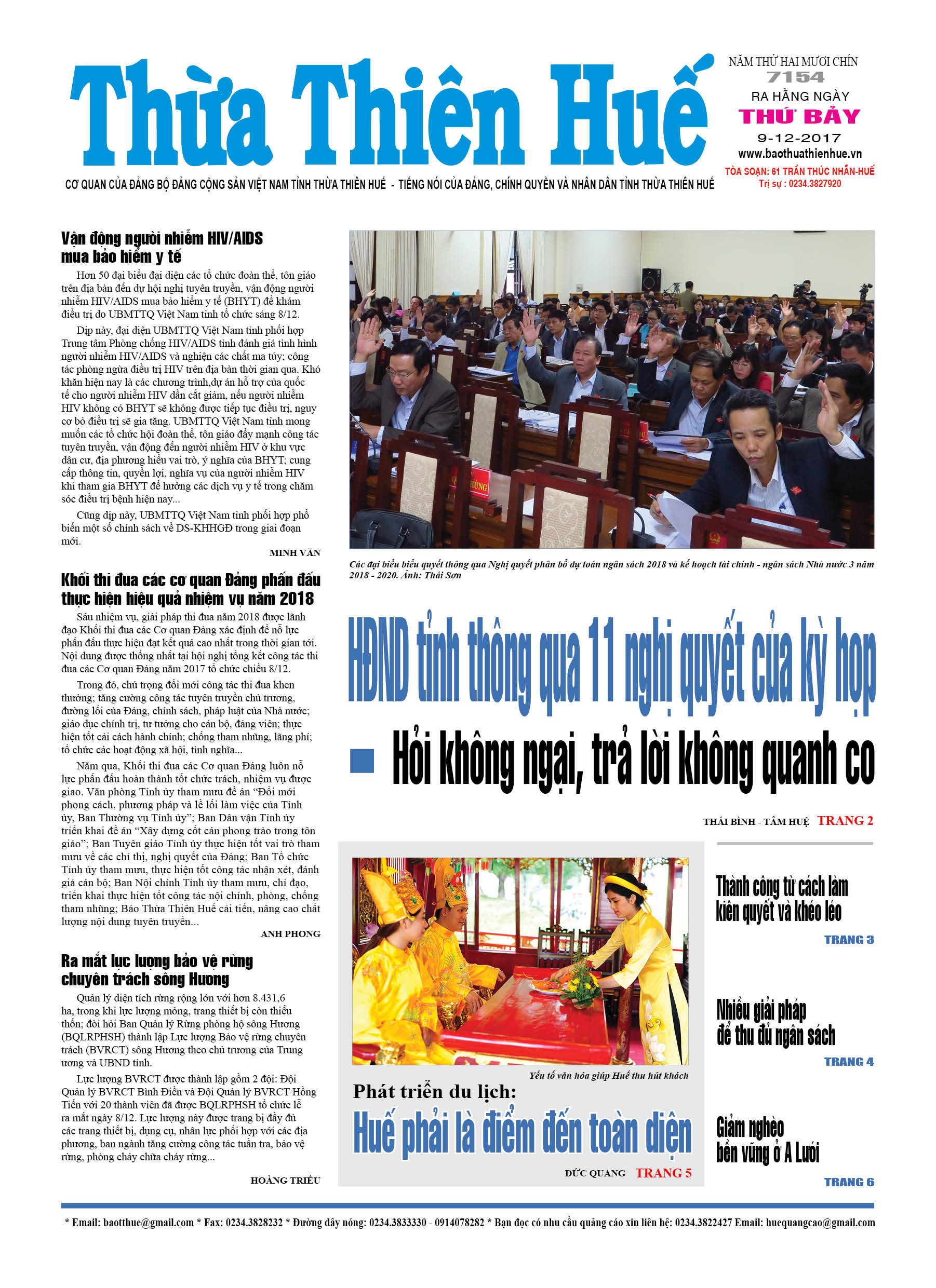 Thứ bảy, 9/12/2017