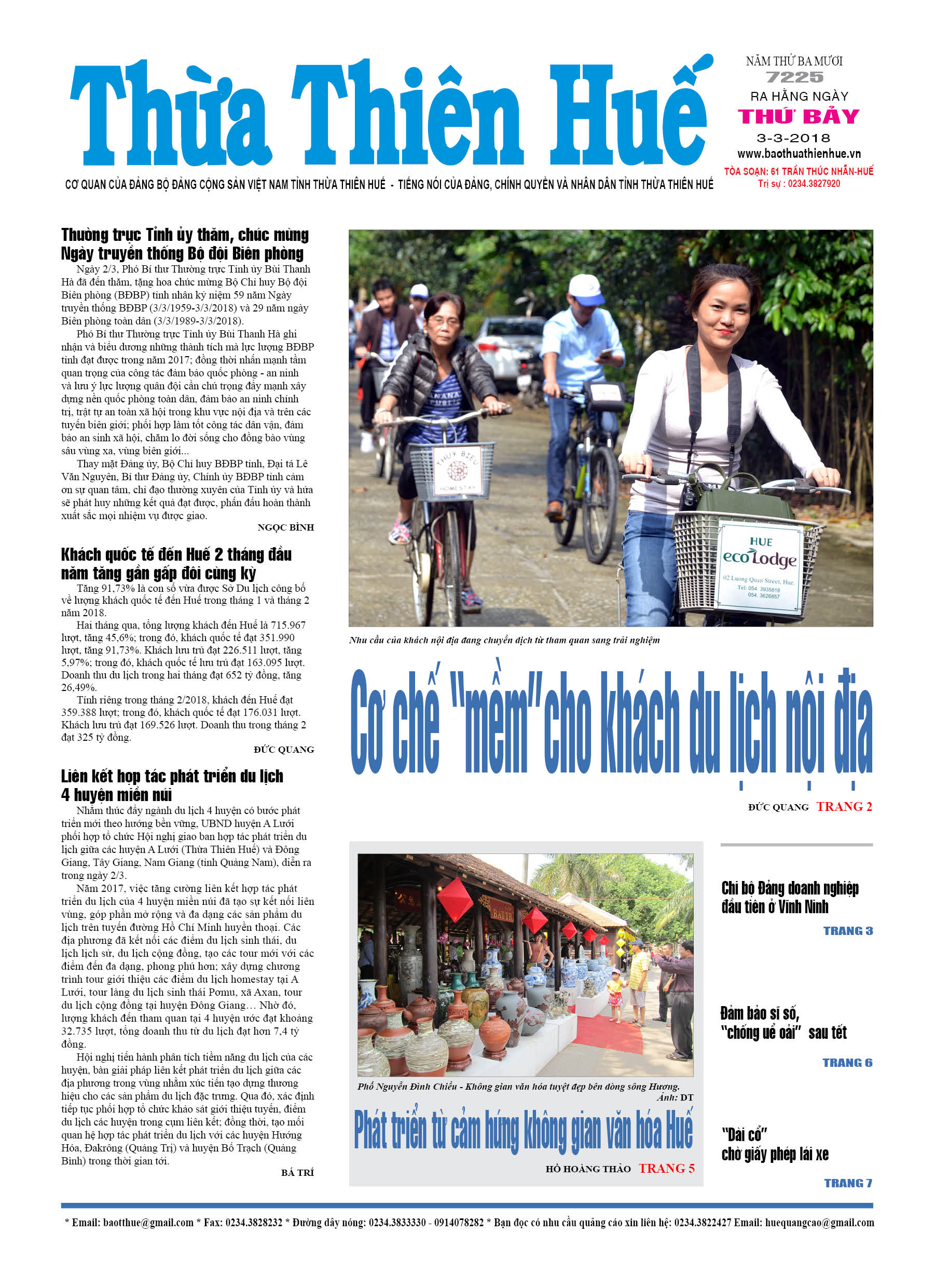 Thứ bảy, 3/3/2018