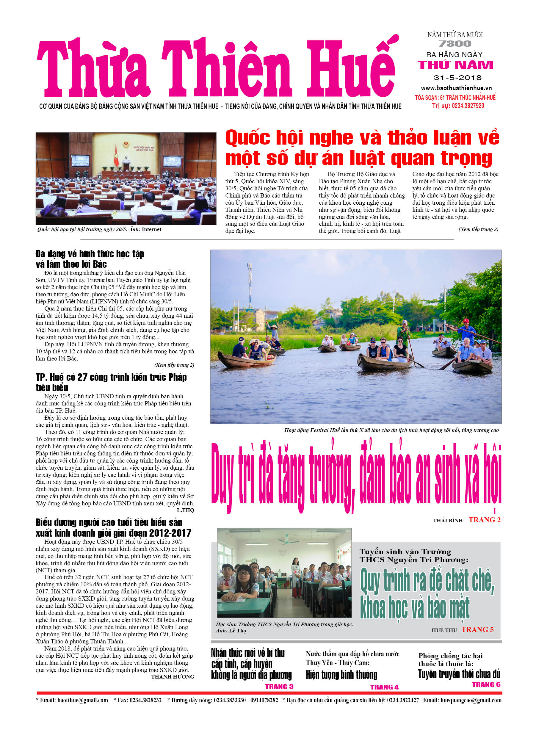 Thứ năm, 31/5/2108