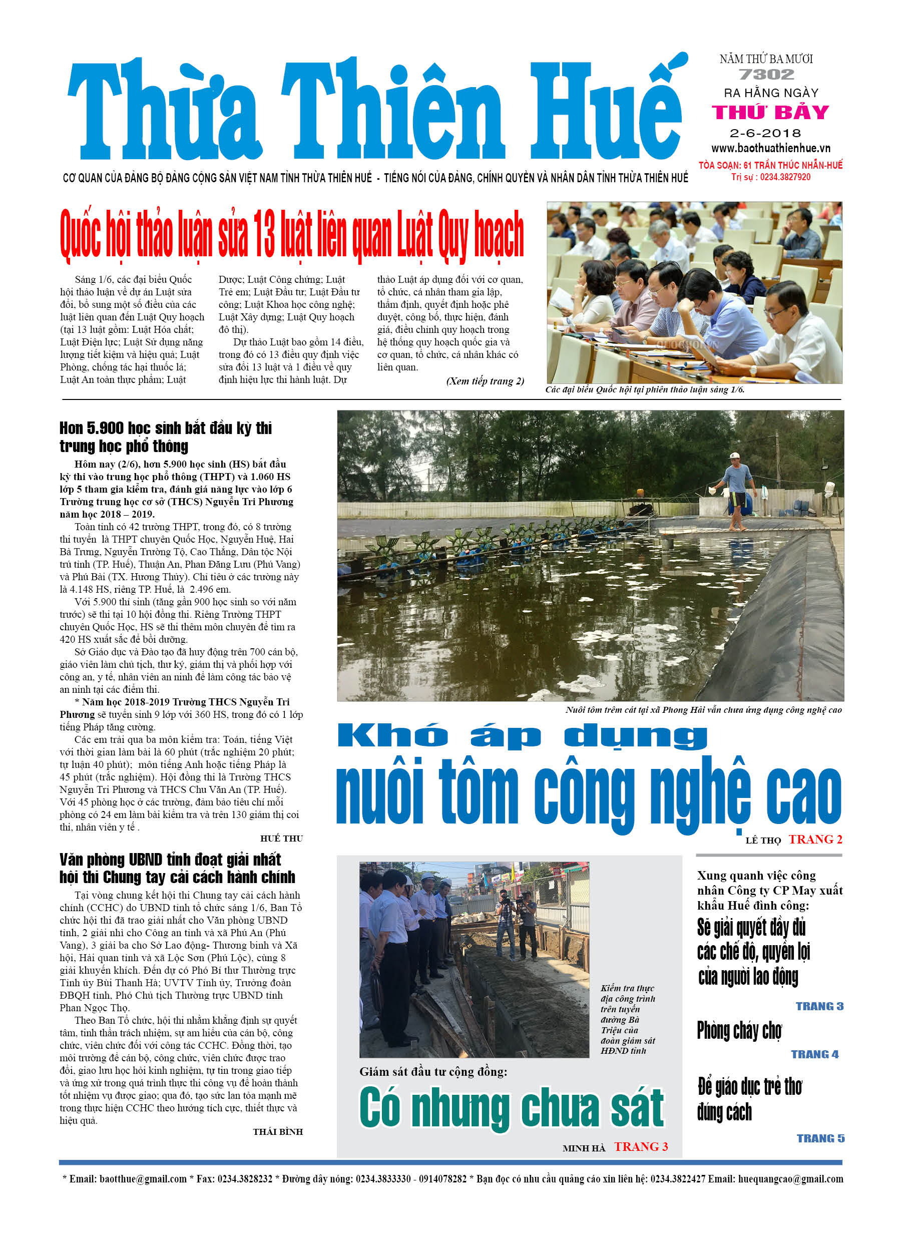 Thứ bảy, 2/6/2018