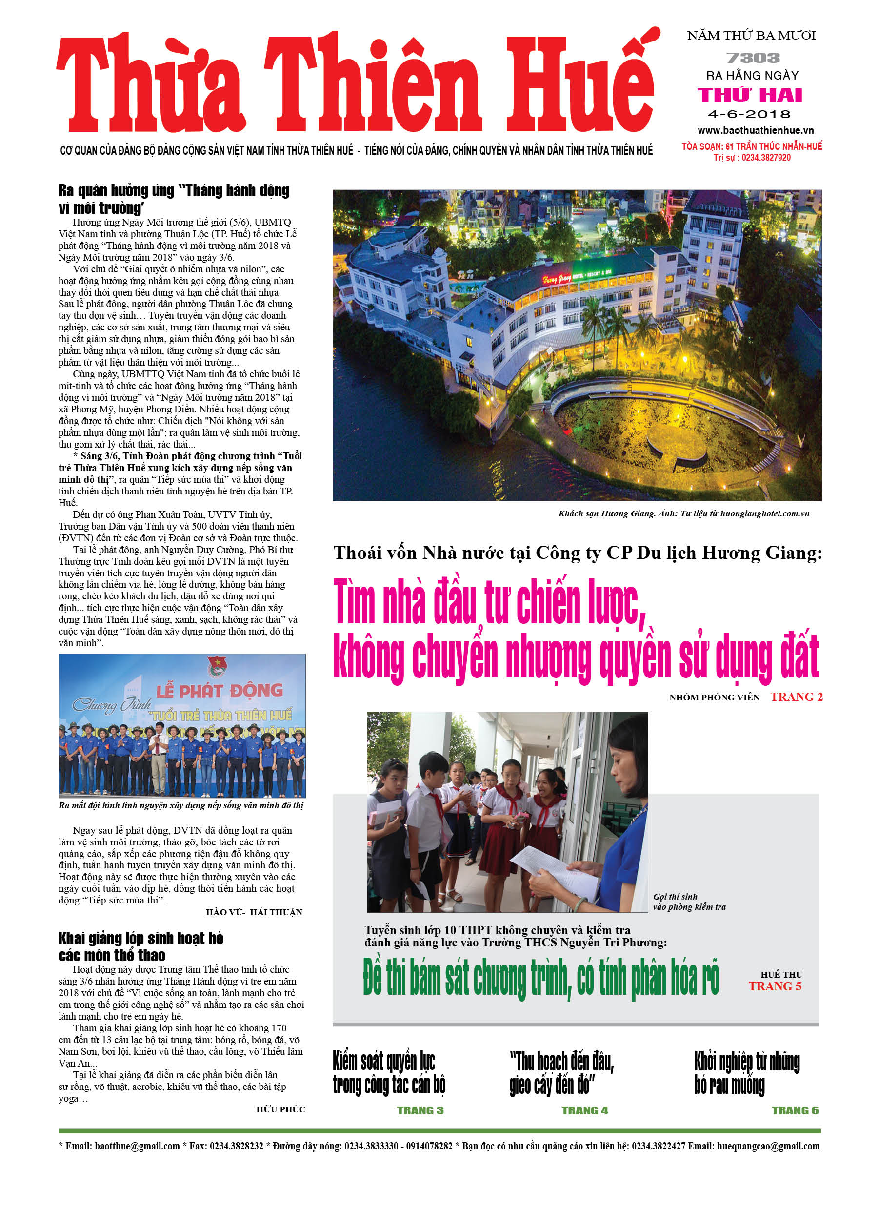 Thứ hai, 04/6/2018