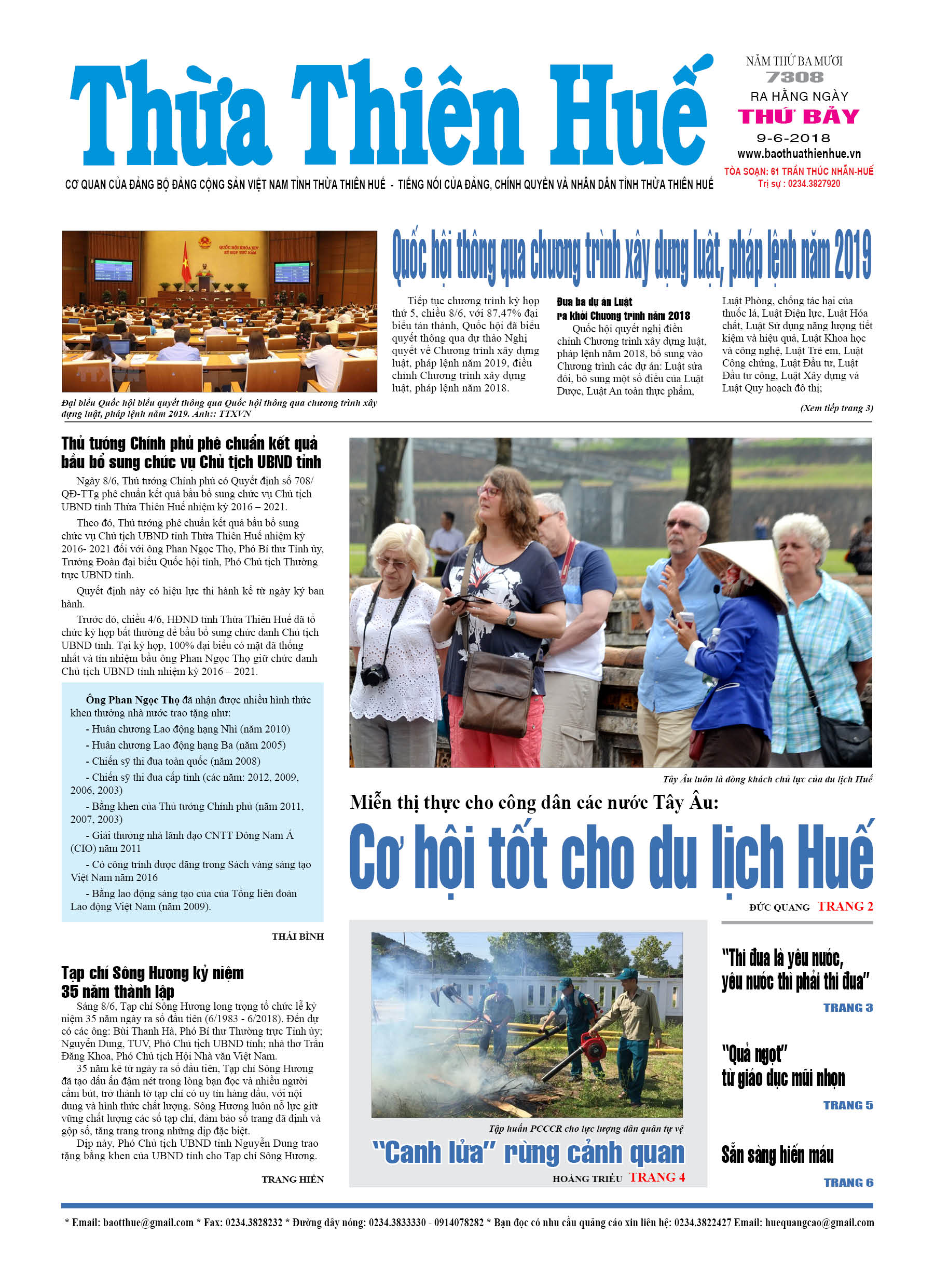 Thứ bảy, 9/6/2018