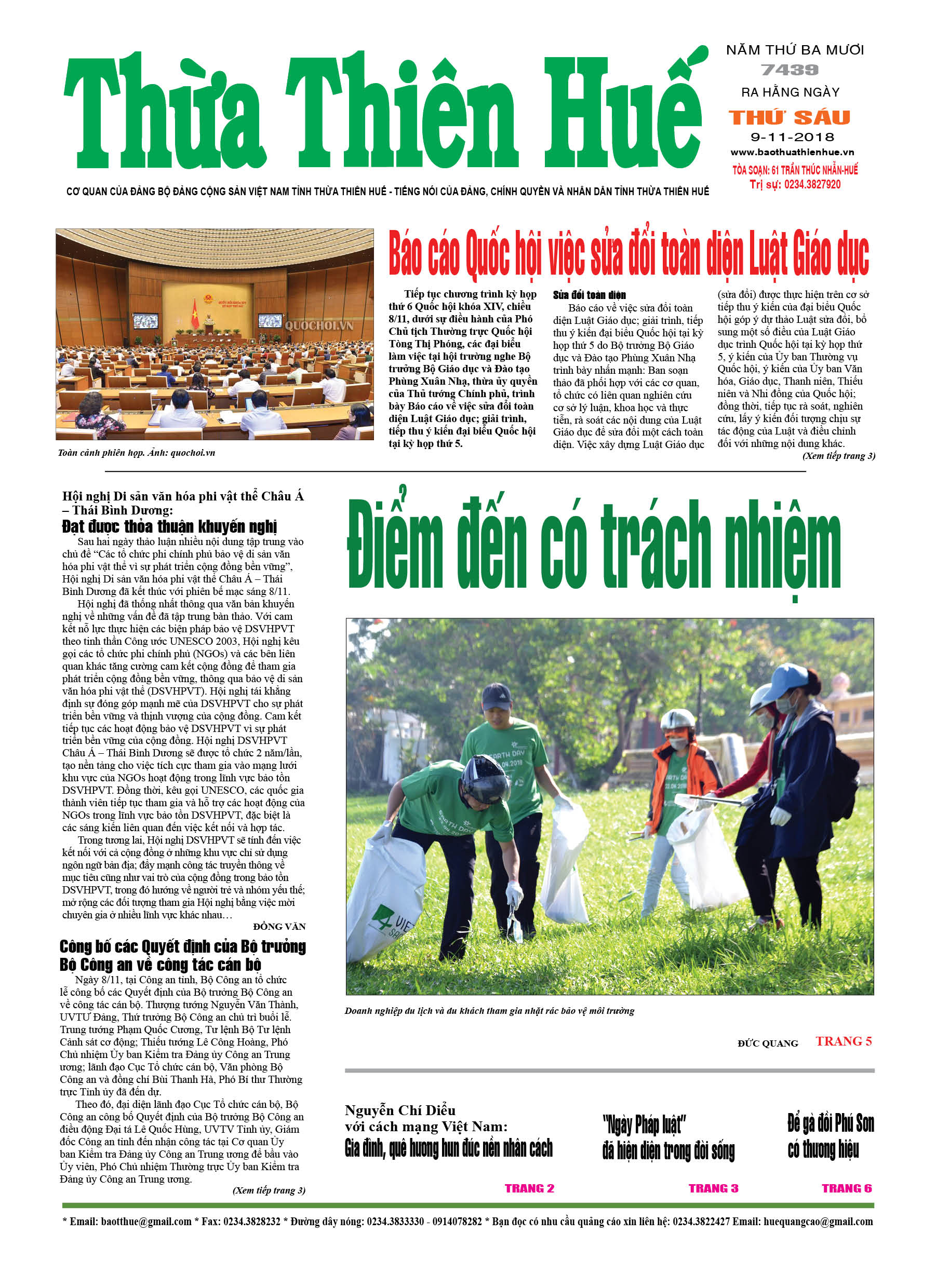 Thứ sáu, 9/11/2018