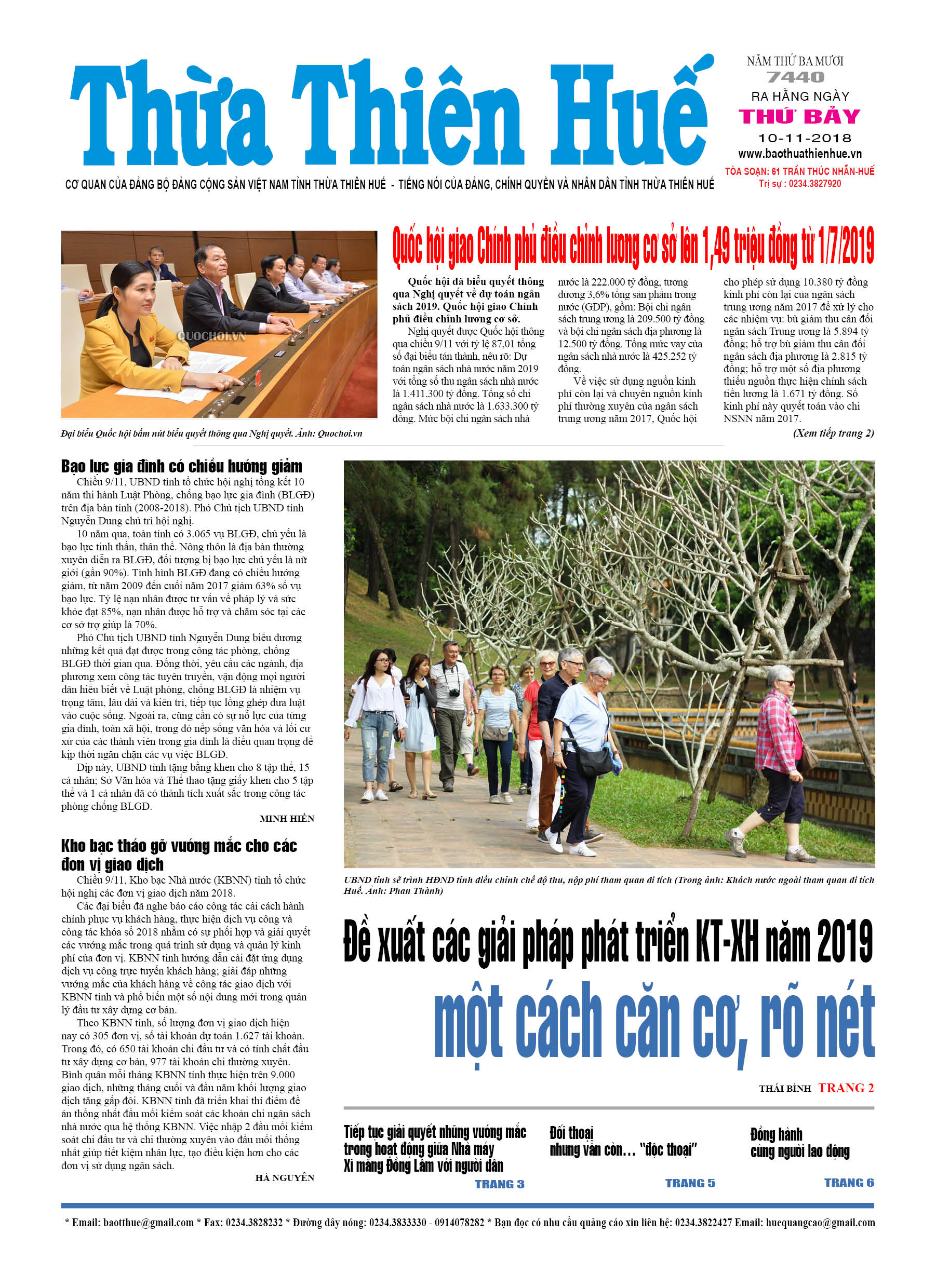 Thứ bảy, 10/11/2018