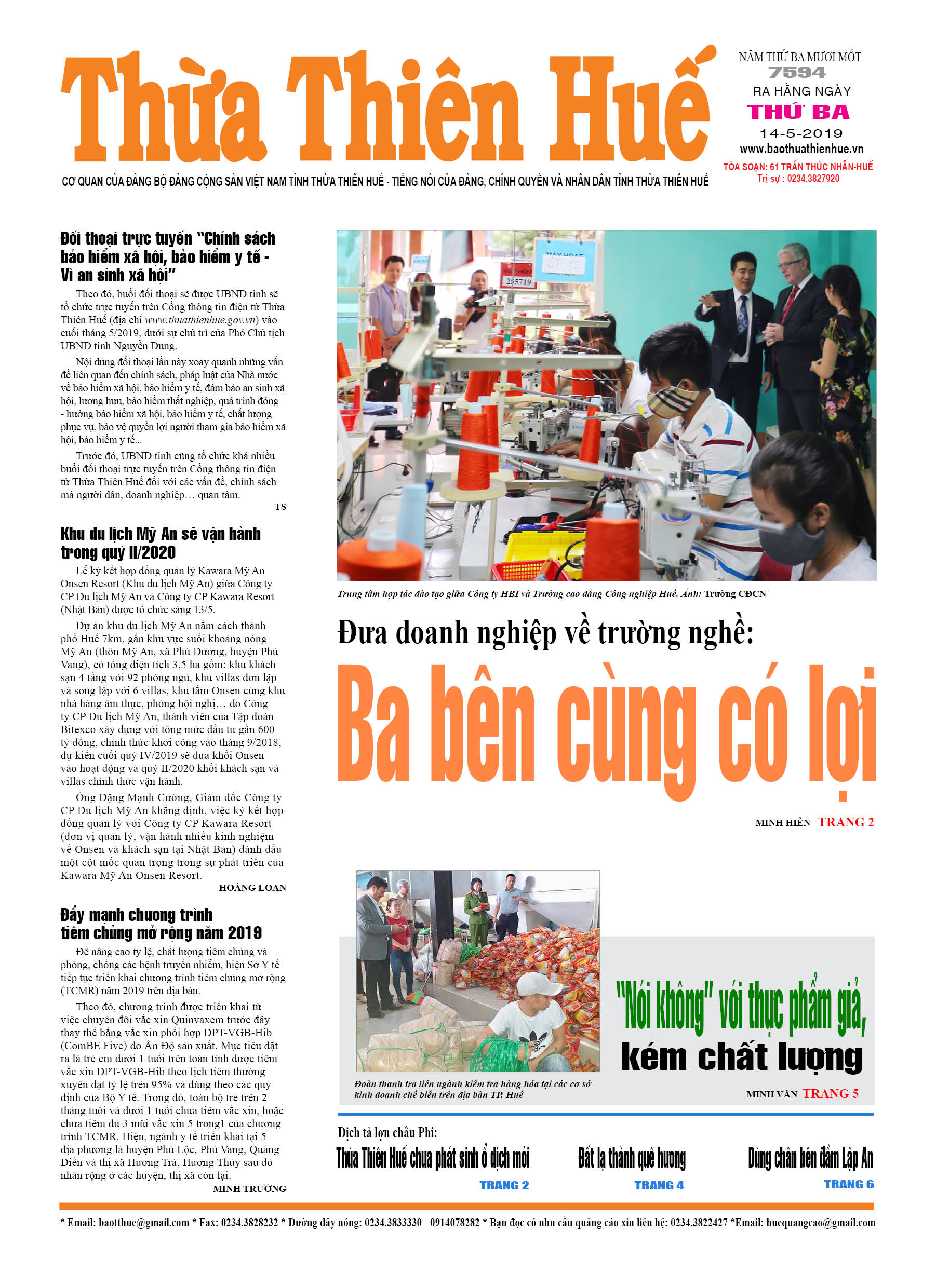 Thứ ba, 13/05/2019