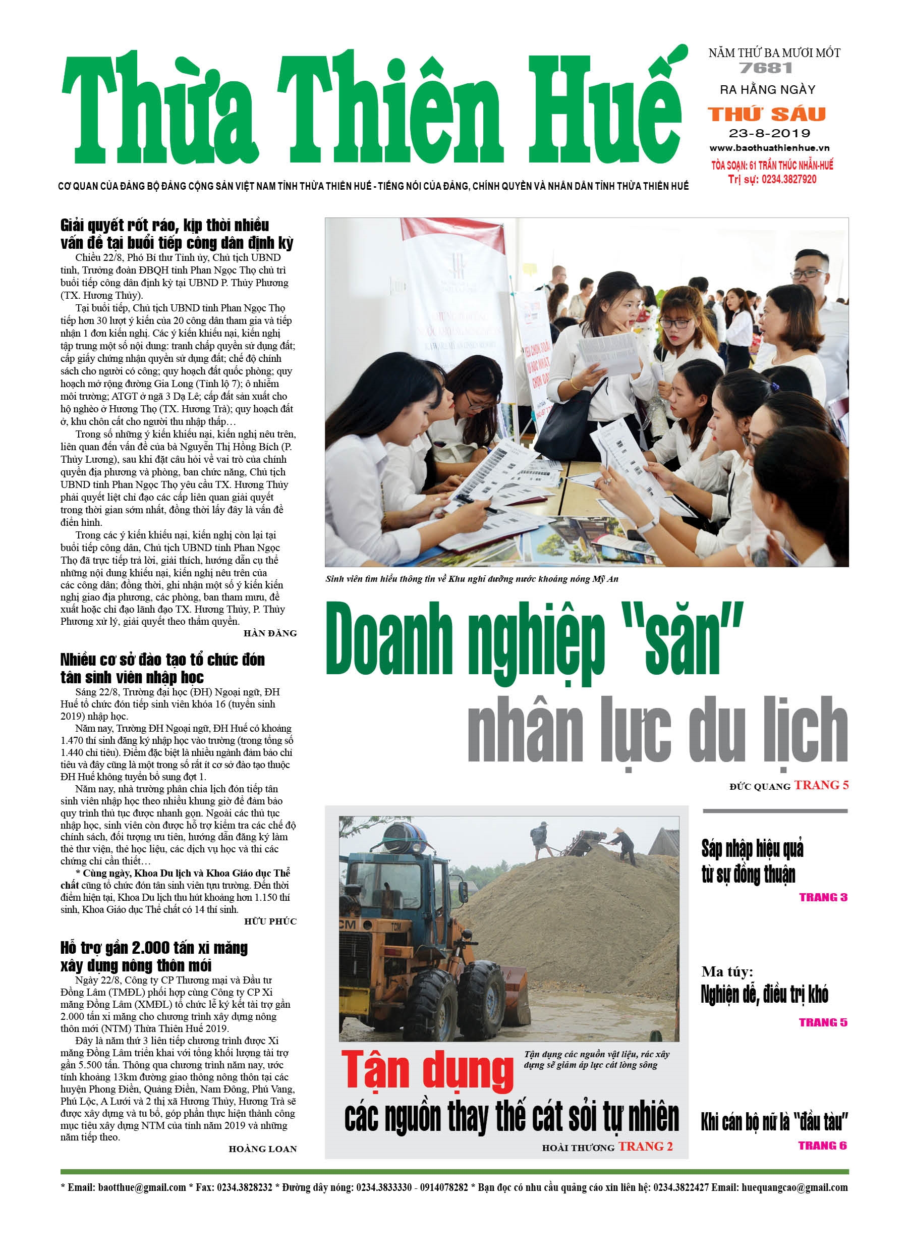 Thứ sáu, 23/8/2019