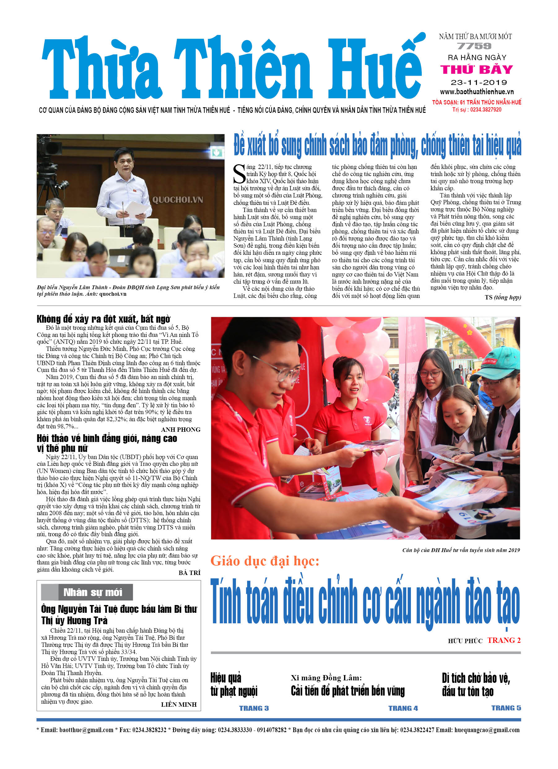 Thứ bảy, 23/11/2019