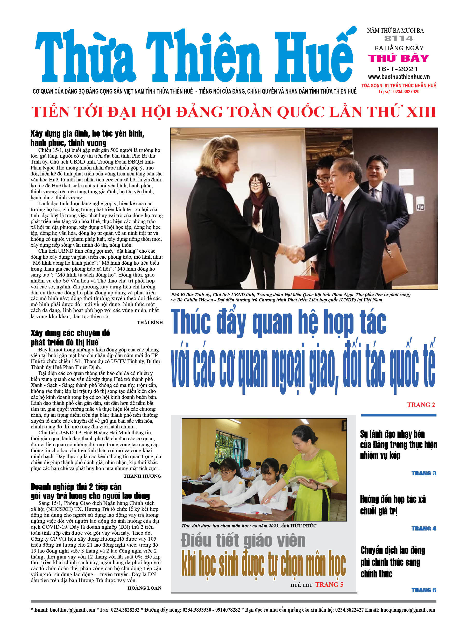 Thứ bảy, 16/1/2021