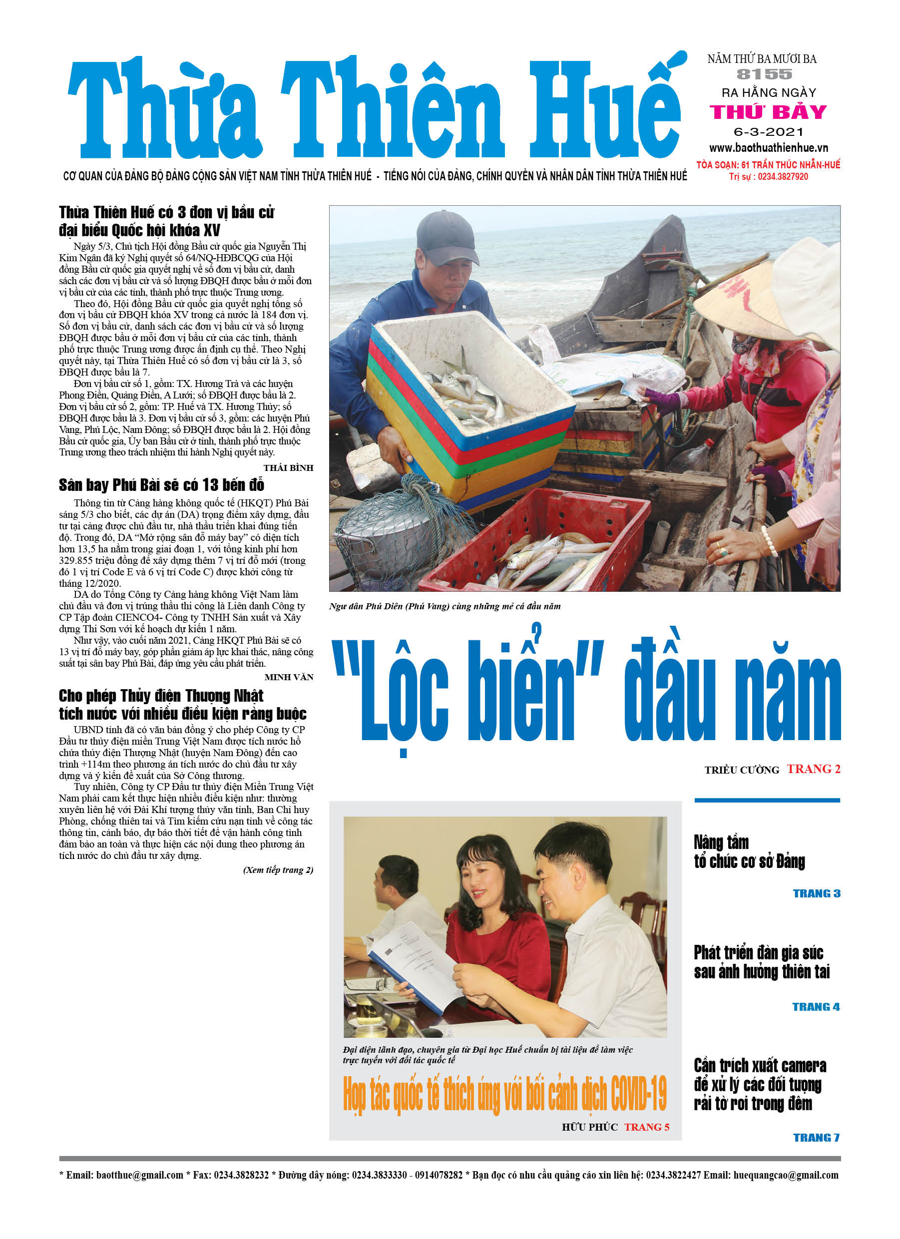 Thứ bảy, 6/3/2021