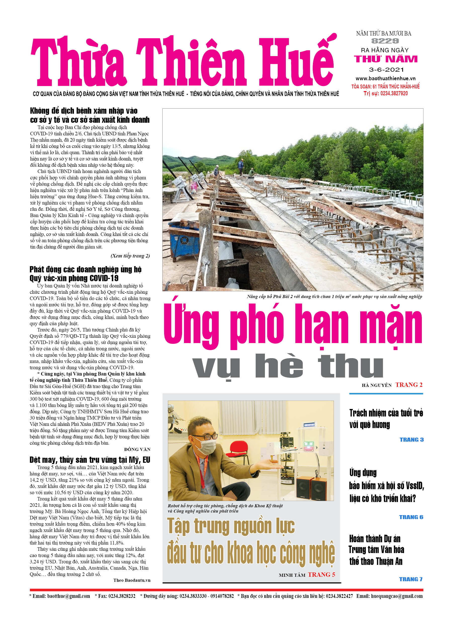 Thứ năm, 3/6/2021