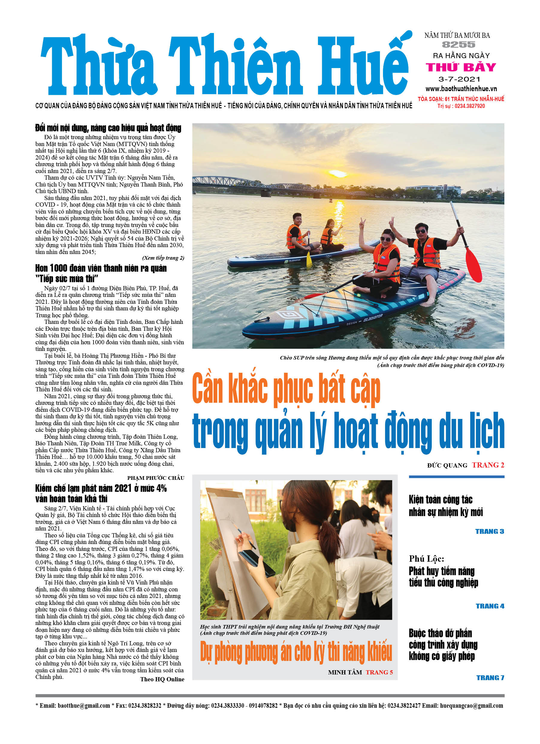 Thứ bảy, 03/7/2021