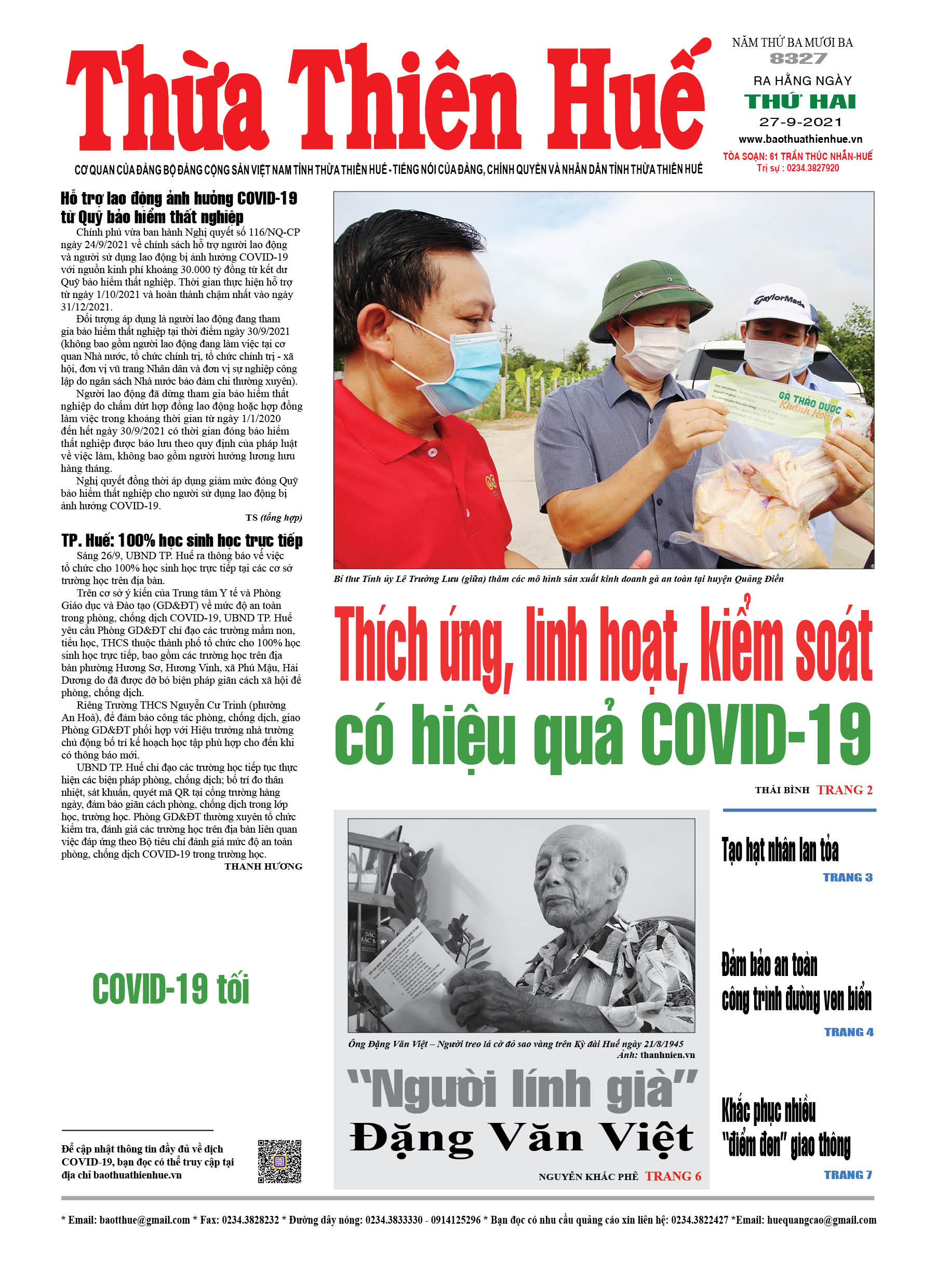 Thứ hai, 27/9/2021