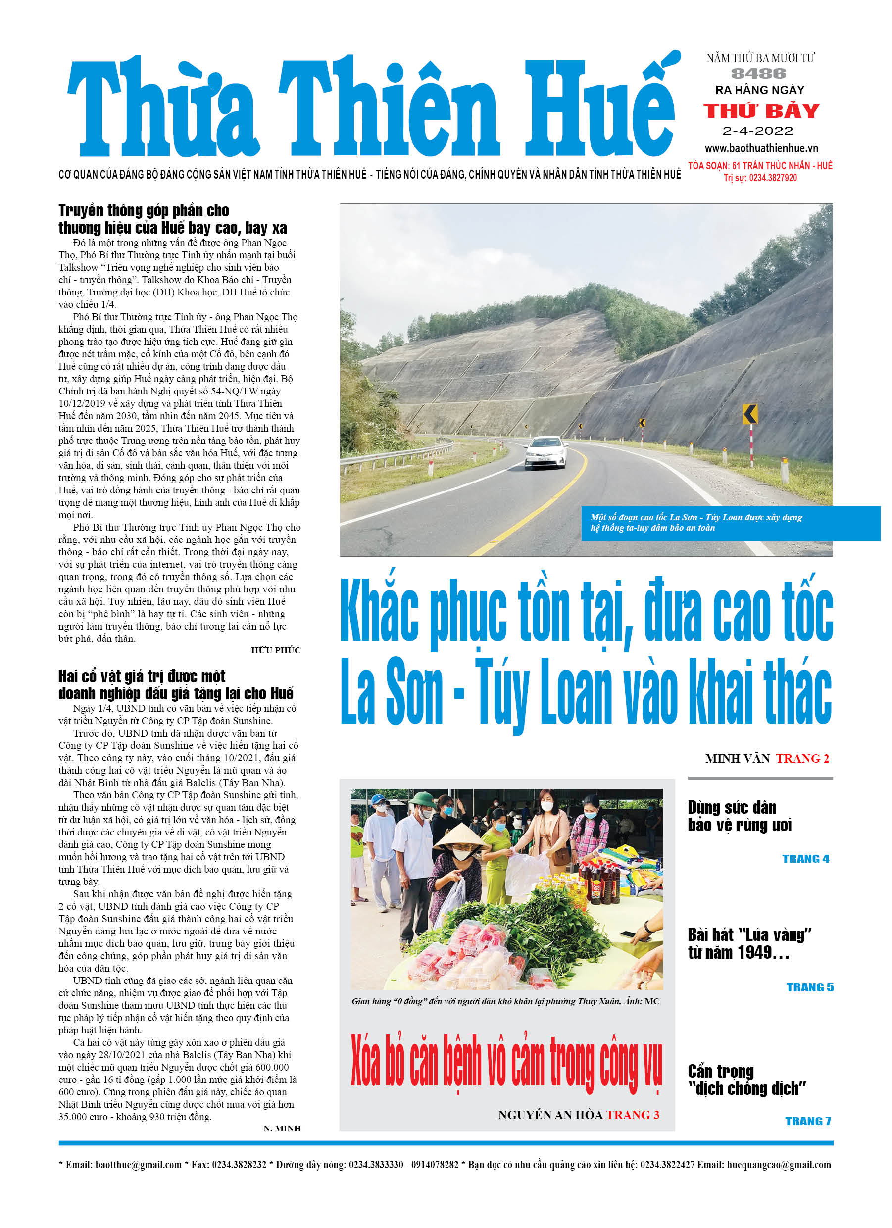 Thứ bảy, 2/4/2022