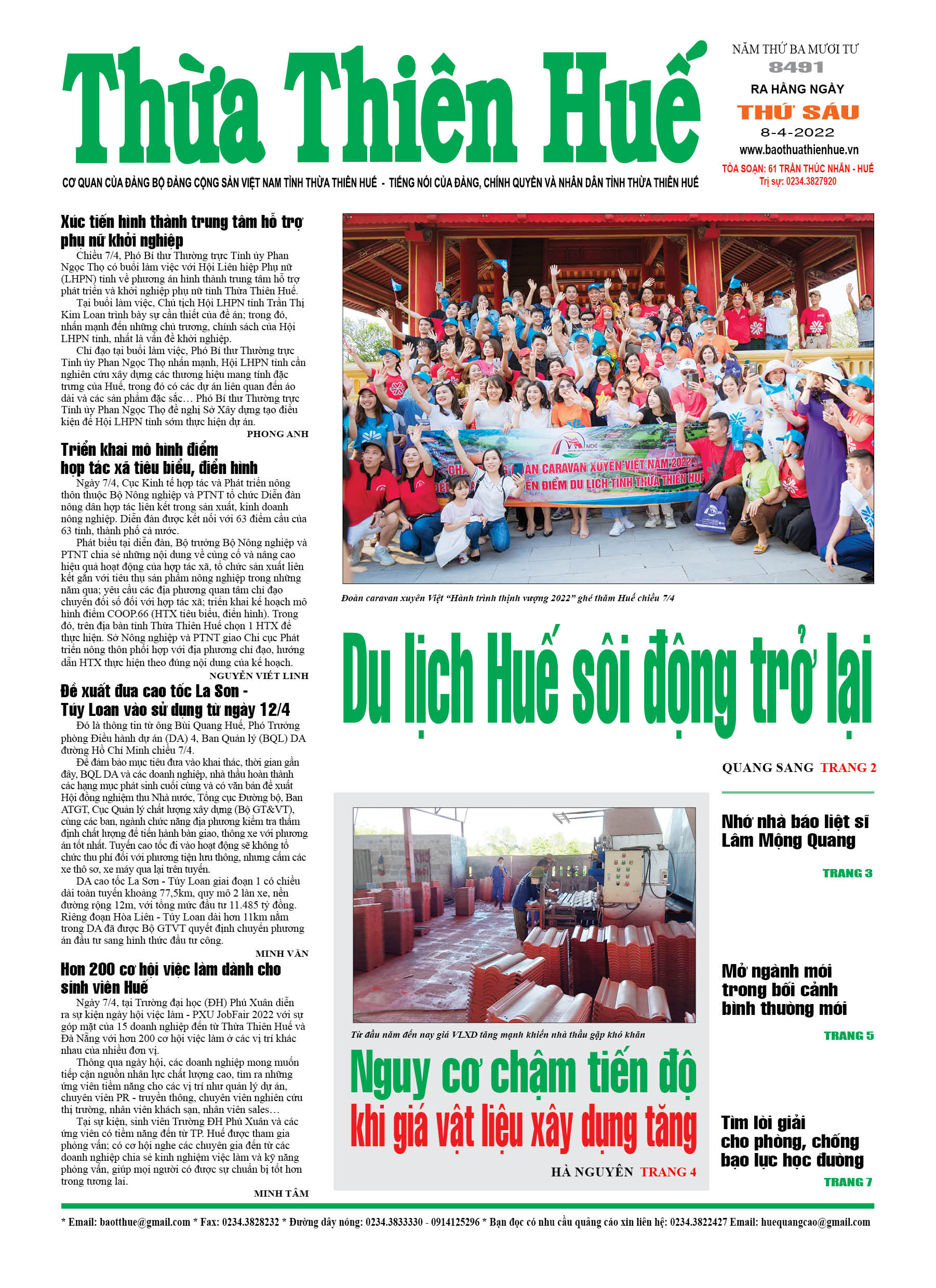 Thứ sáu, 8/4/2022