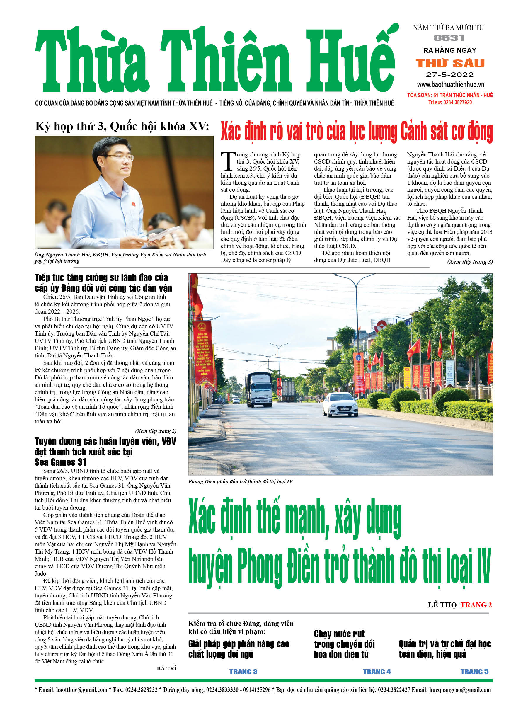 Thứ sáu, 27/5/2022