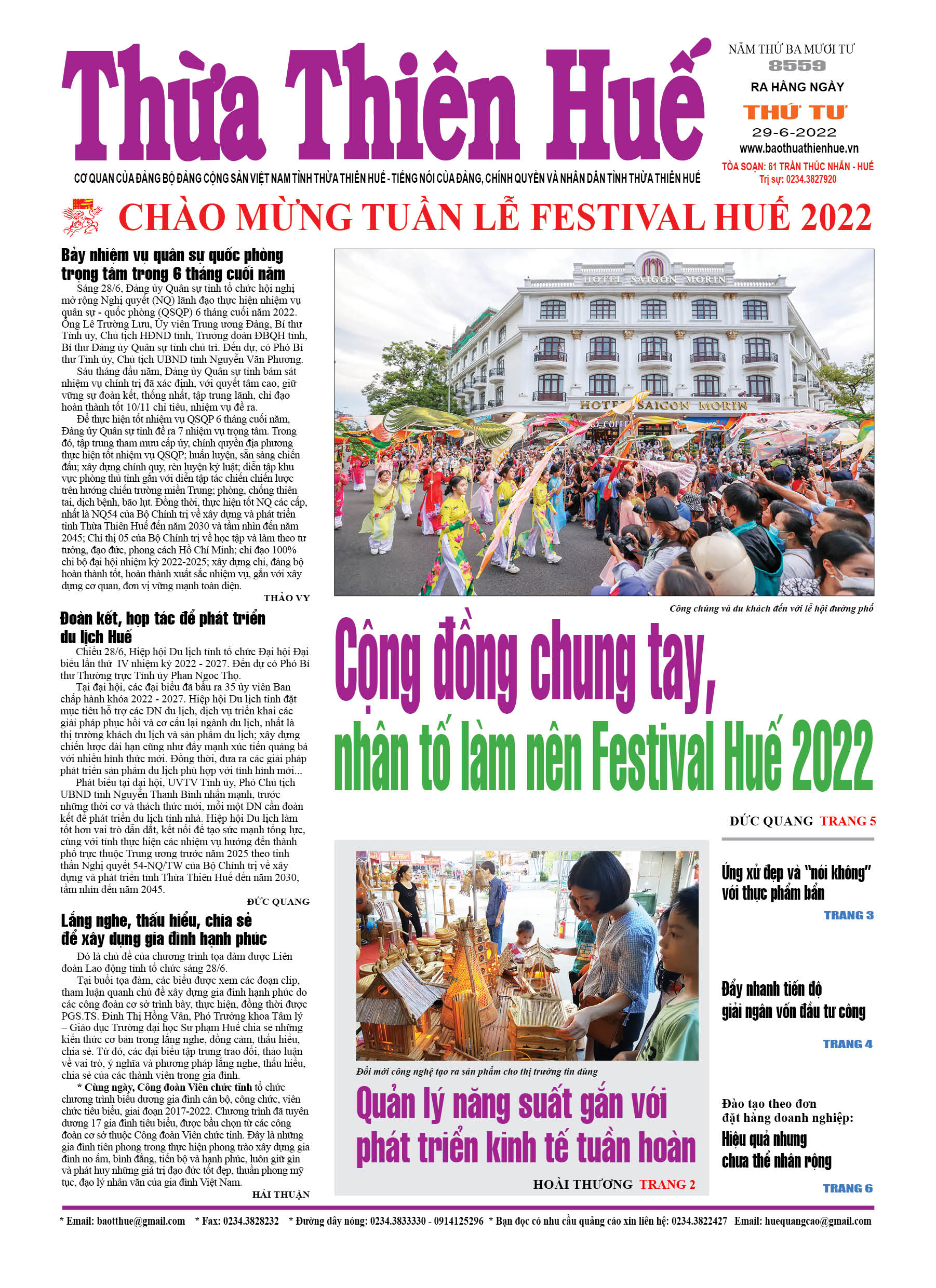 Thứ tư, 29/6/2022