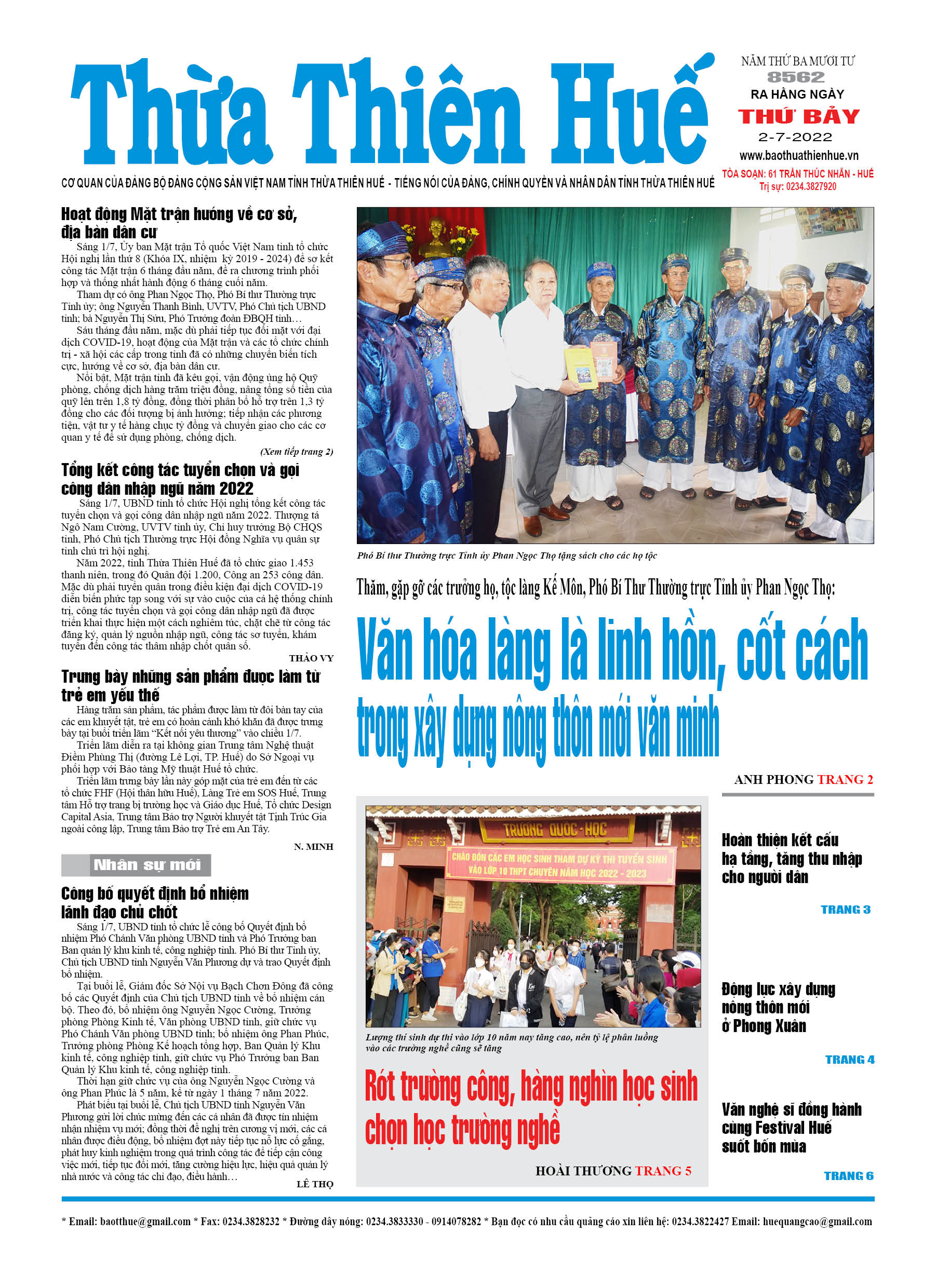 Thứ bảy, 2/7/2022