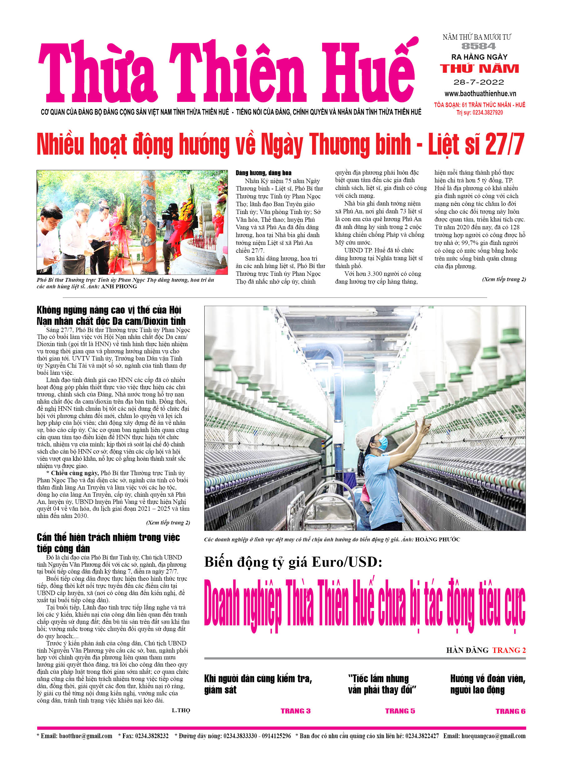 Thứ năm, 28/8/2022