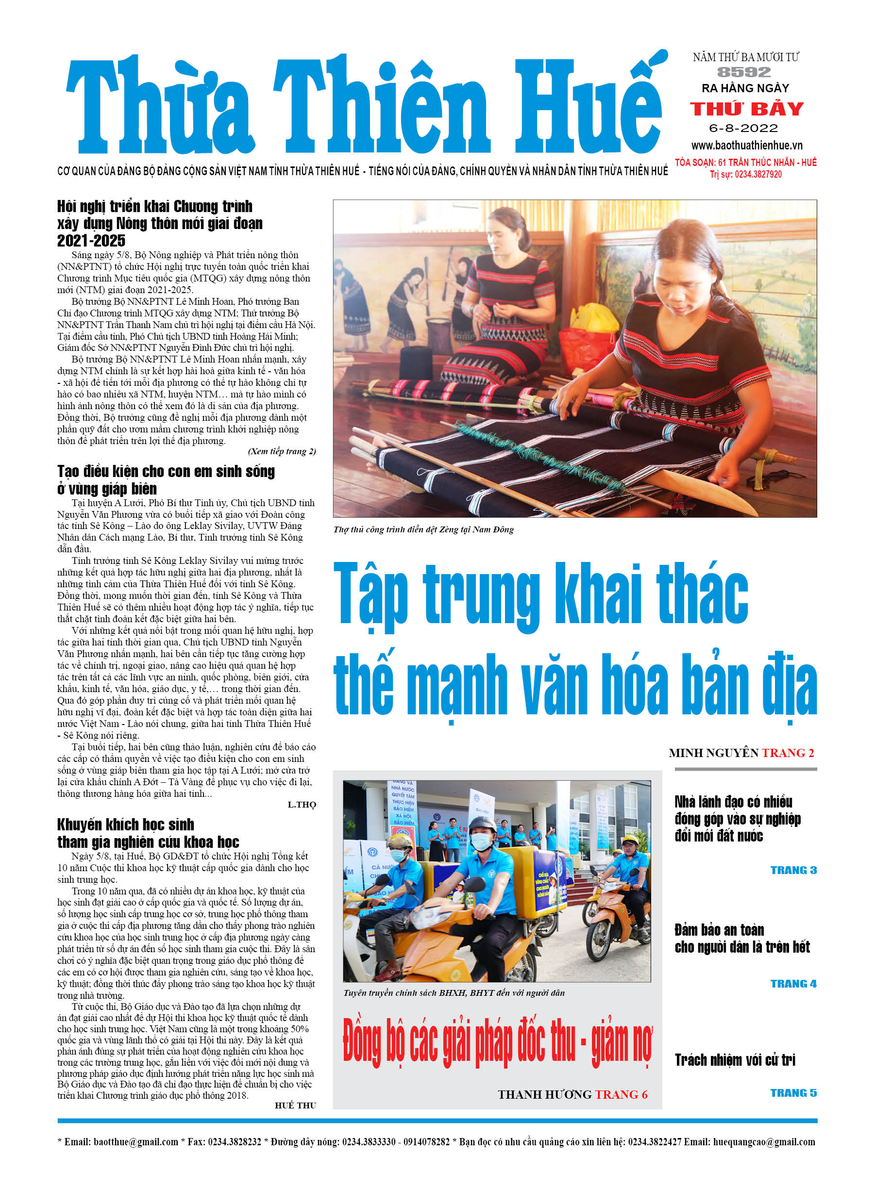 Thứ bảy, 06/8/2022