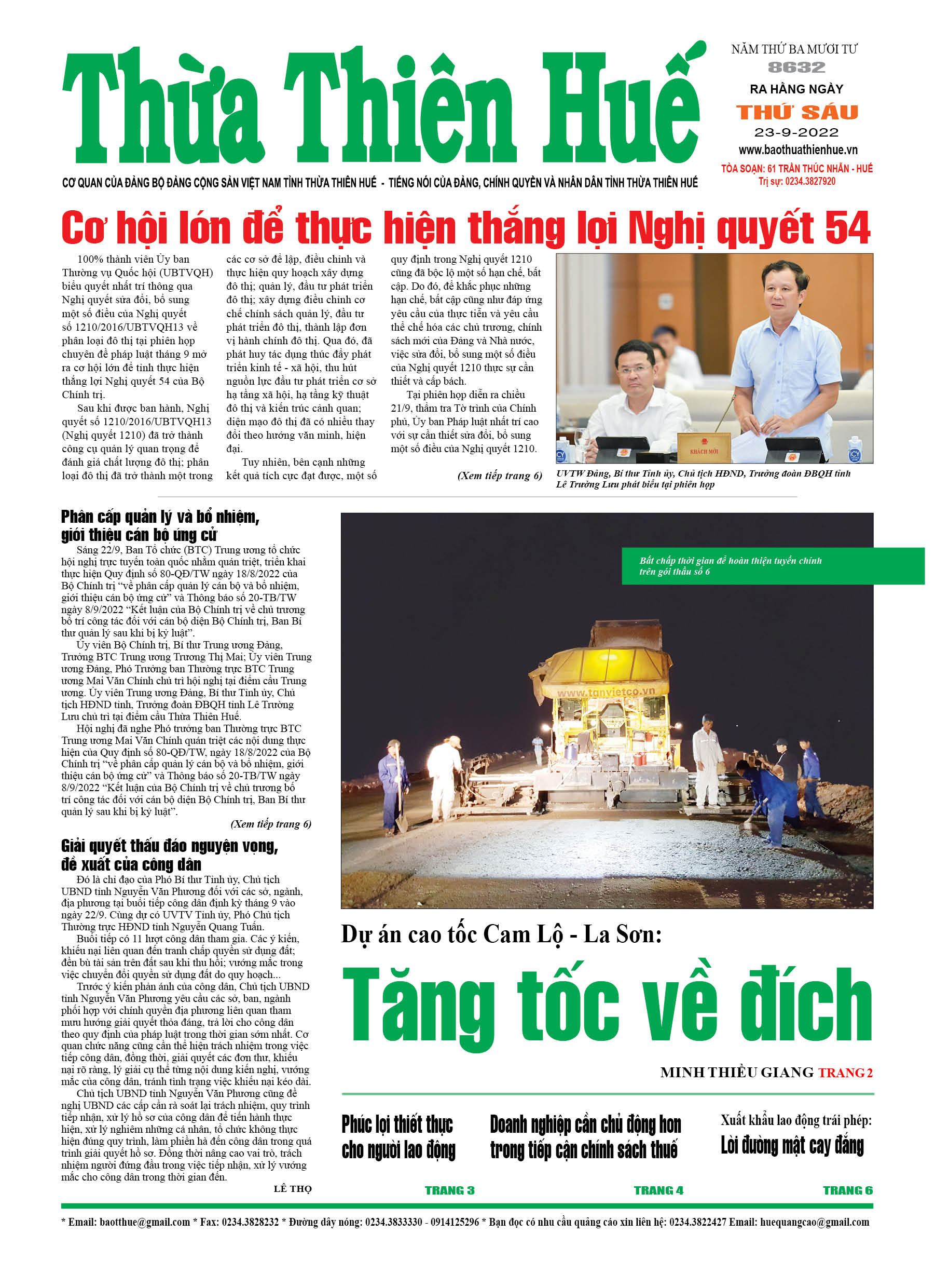 Thứ sáu, 23/9/2022