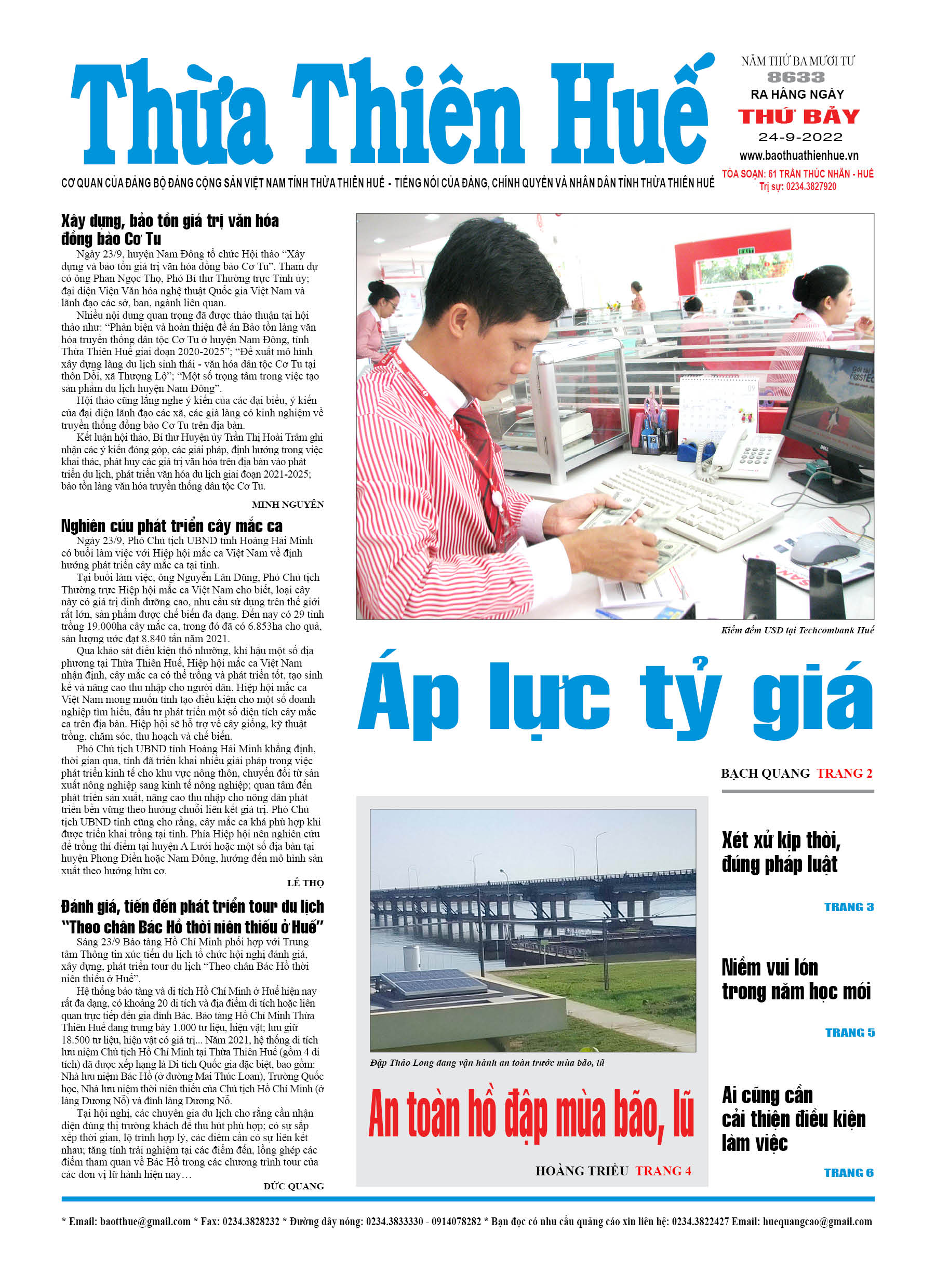 Thứ bảy, 24/9/2022