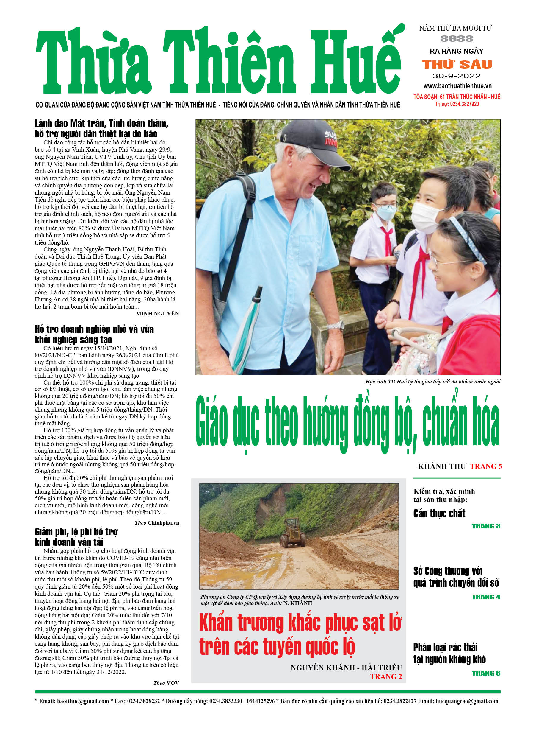 Thứ sáu, 30/9/2022