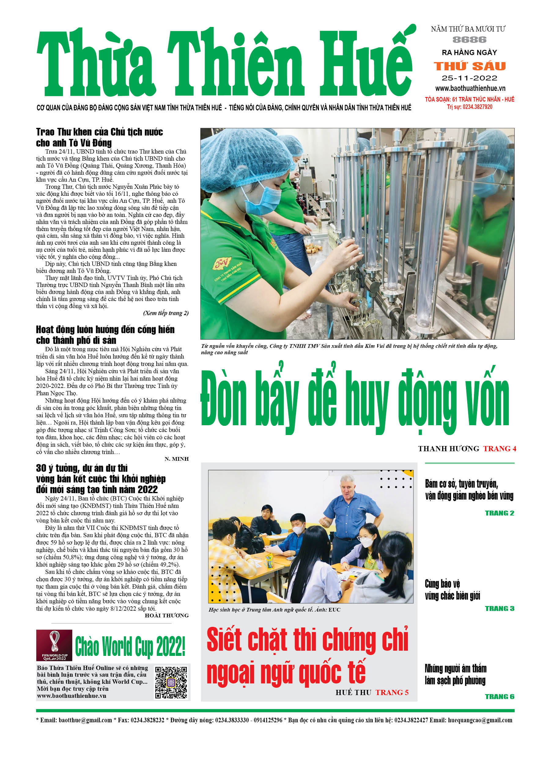 Thứ sáu, 25/11/2022