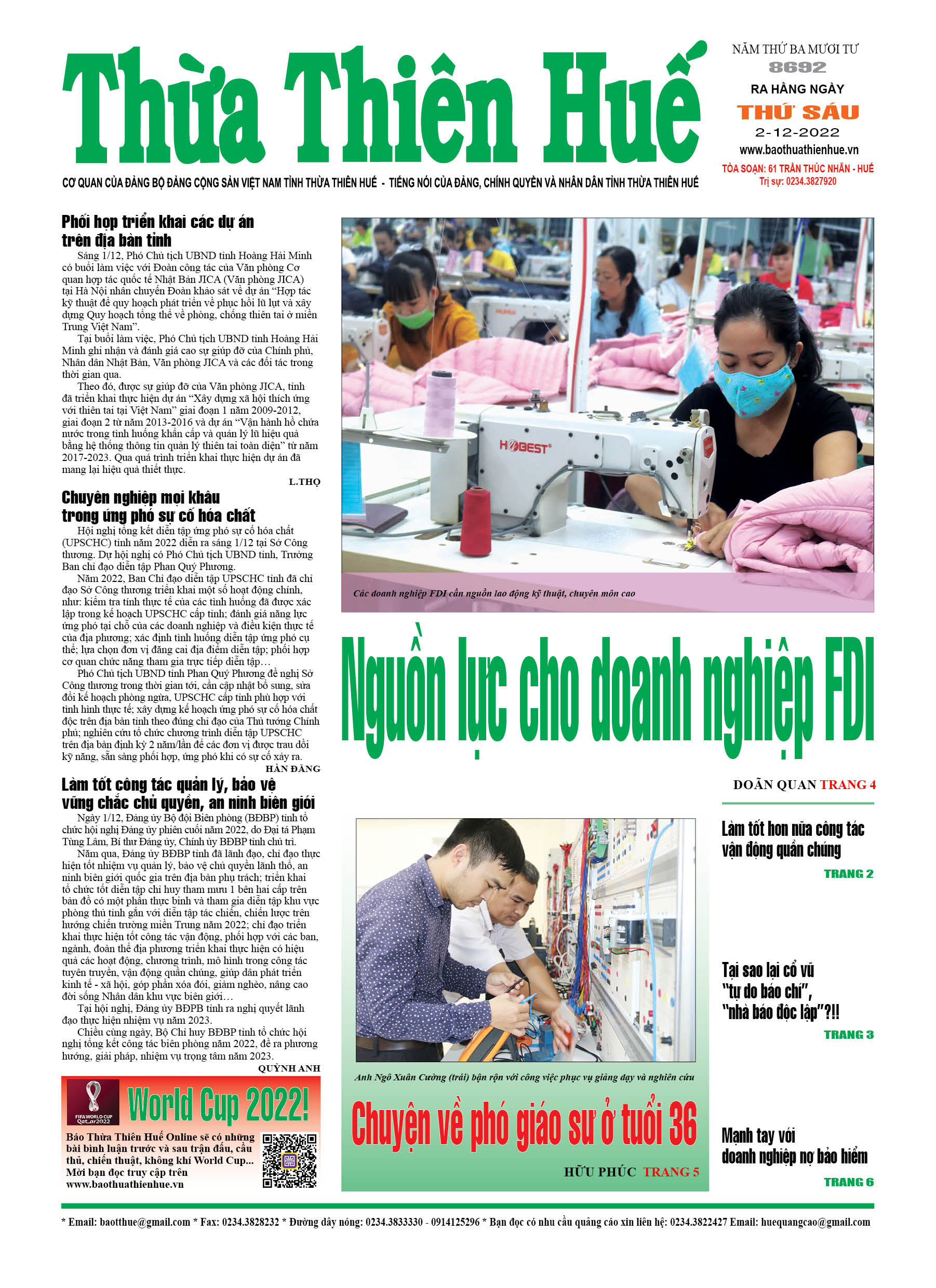 Thứ sáu, 2/12/2022