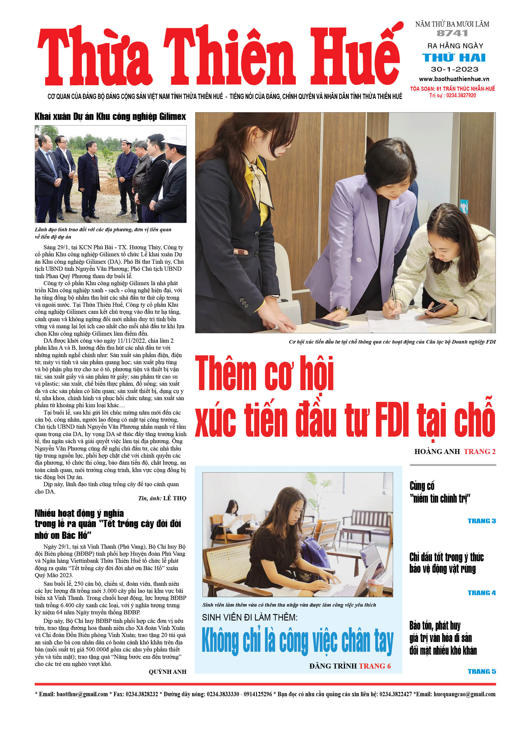 Thứ hai, 30/1/2023