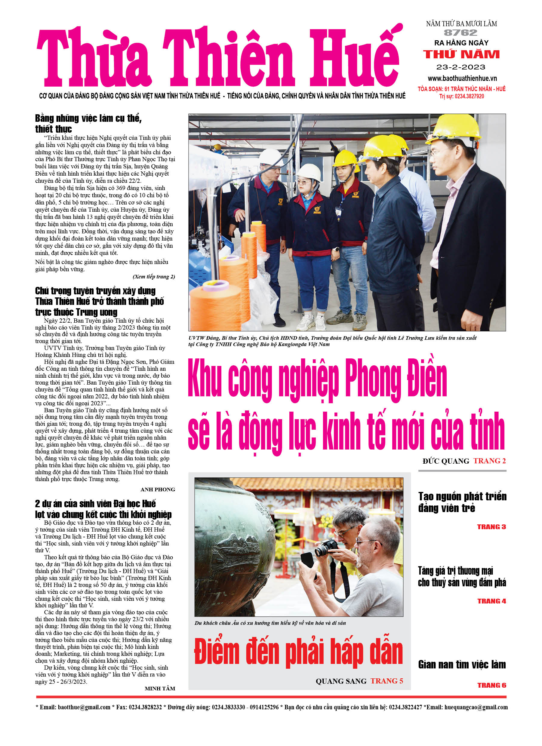 Thứ năm, 23/02/2023