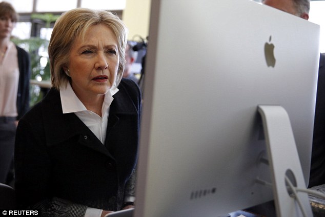 Ứng viên tổng thống đảng Dân chủ Mỹ Hillary Clinton. (Ảnh: Daily Mail)