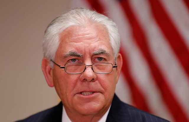 Ngoại trưởng Mỹ Rex Tillerson. (Ảnh: Reuters)