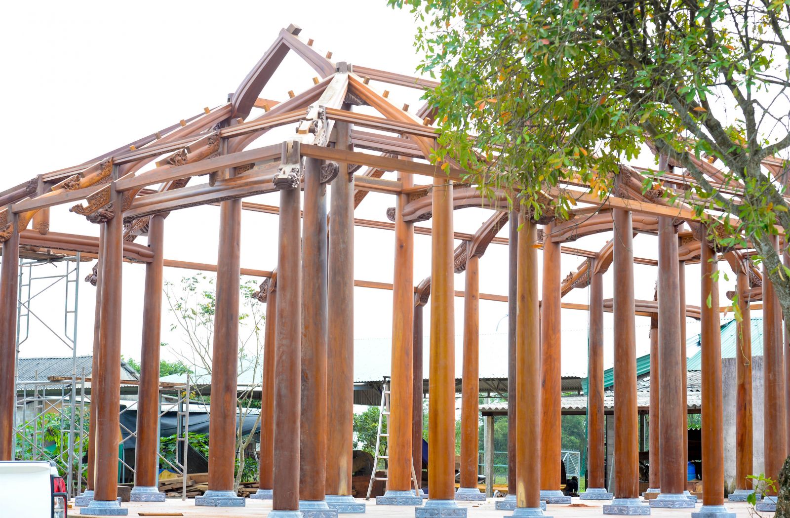 The house begins to take form