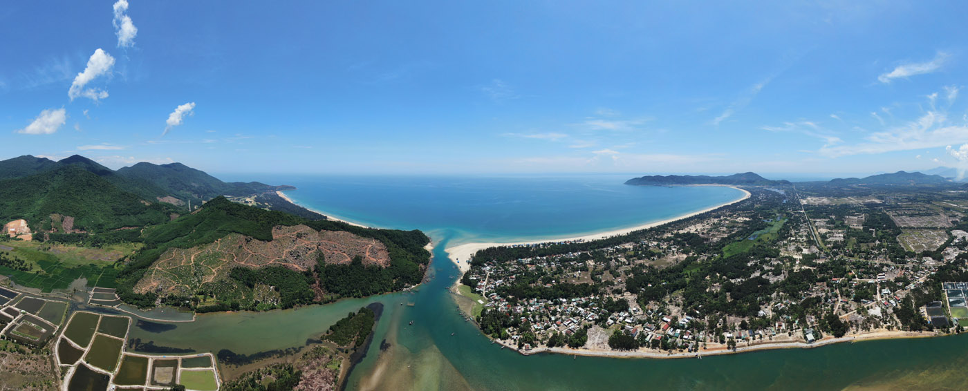 Chan May Sea from the viewpoint of Loc Vinh