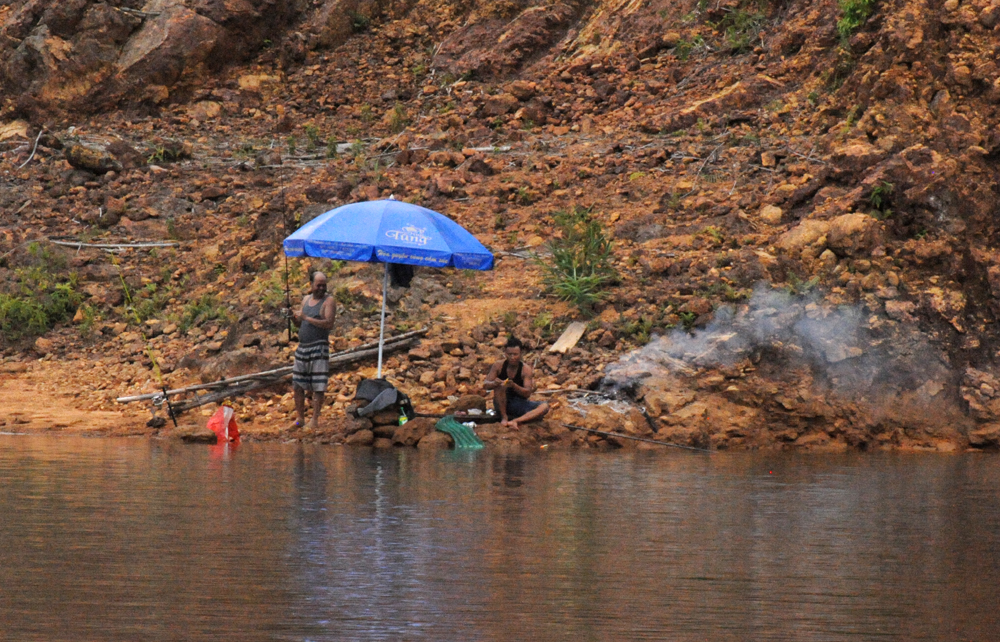 Guests also come here to fish, another way to relax
