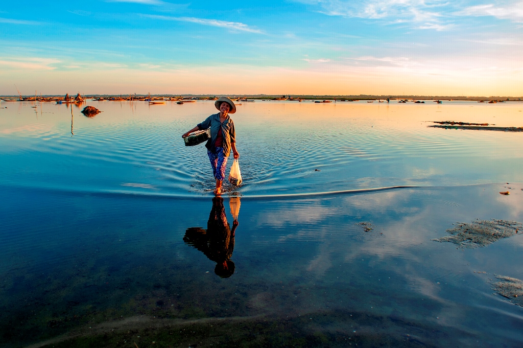 Trở về với thành quả trên tay